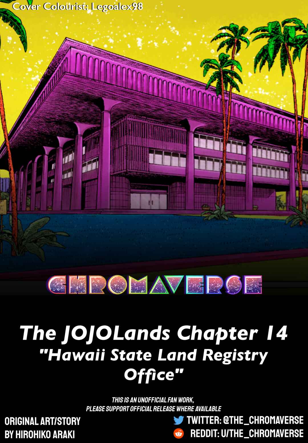 Page 1 Chapter 14 JoJos Bizarre Adventure Part 9 - The JOJOLands (Fan-Colored)