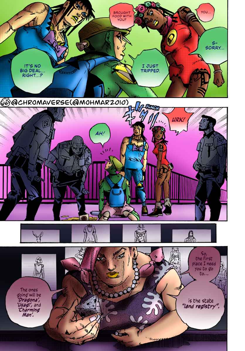 Page 9 Chapter 14 JoJos Bizarre Adventure Part 9 - The JOJOLands (Fan-Colored)