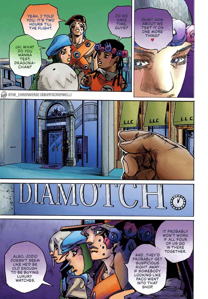 Page 15 Chapter 8 JoJos Bizarre Adventure Part 9 - The JOJOLands (Fan-Colored)