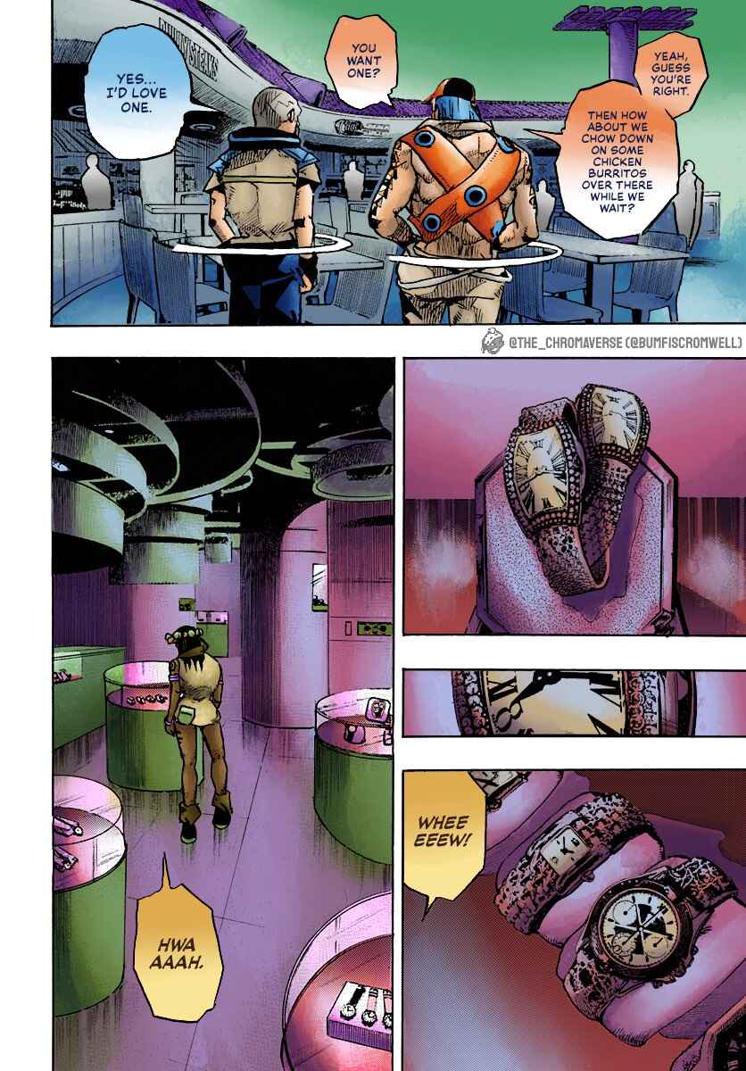 Page 21 Chapter 8 JoJos Bizarre Adventure Part 9 - The JOJOLands (Fan-Colored)