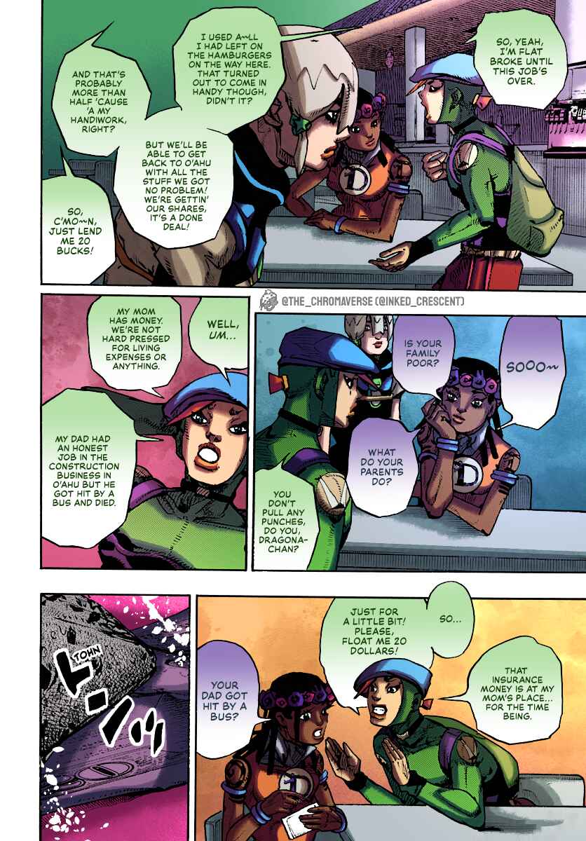 Page 6 Chapter 8 JoJos Bizarre Adventure Part 9 - The JOJOLands (Fan-Colored)