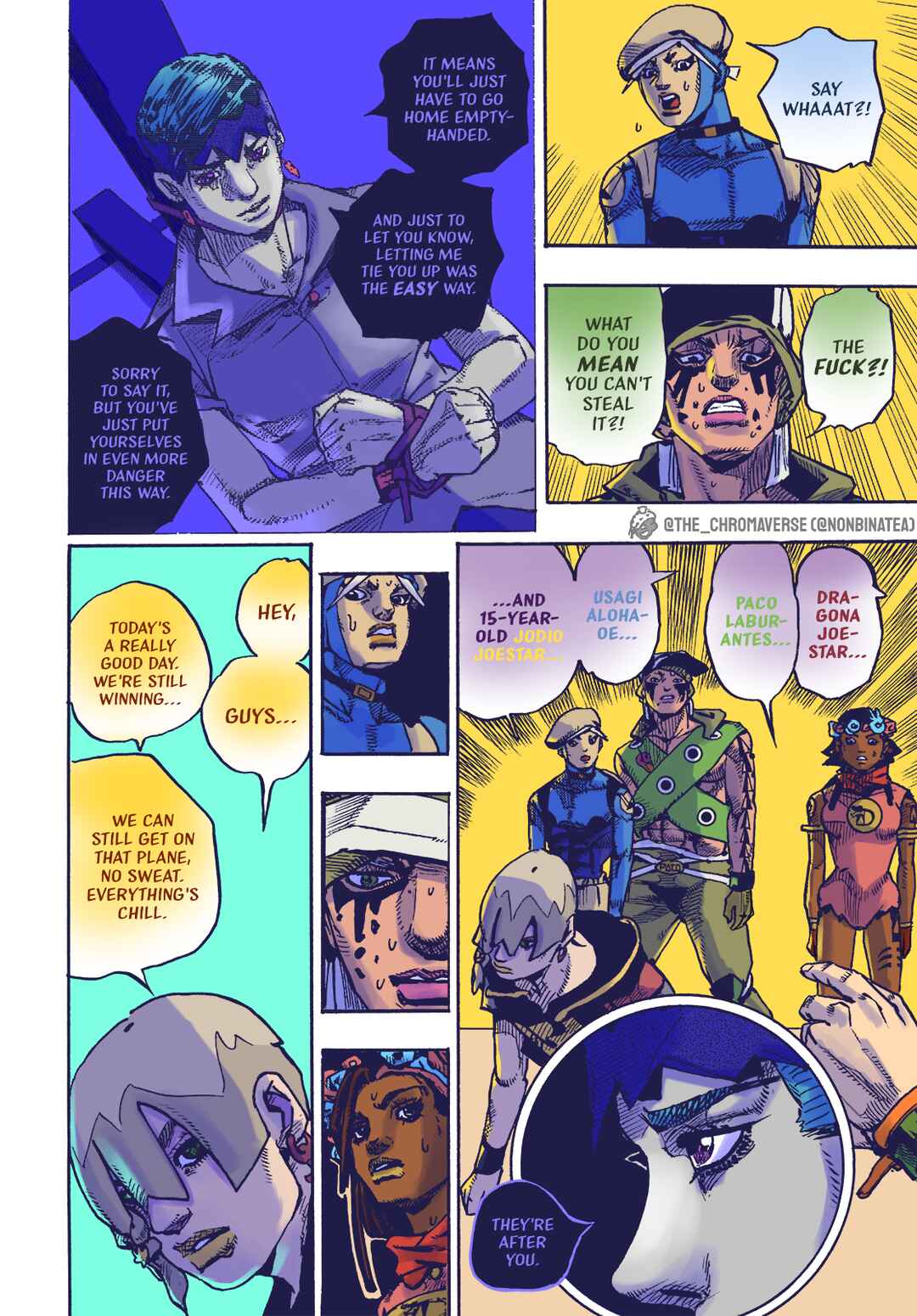 Page 21 Chapter 5 JoJos Bizarre Adventure Part 9 - The JOJOLands (Fan-Colored)