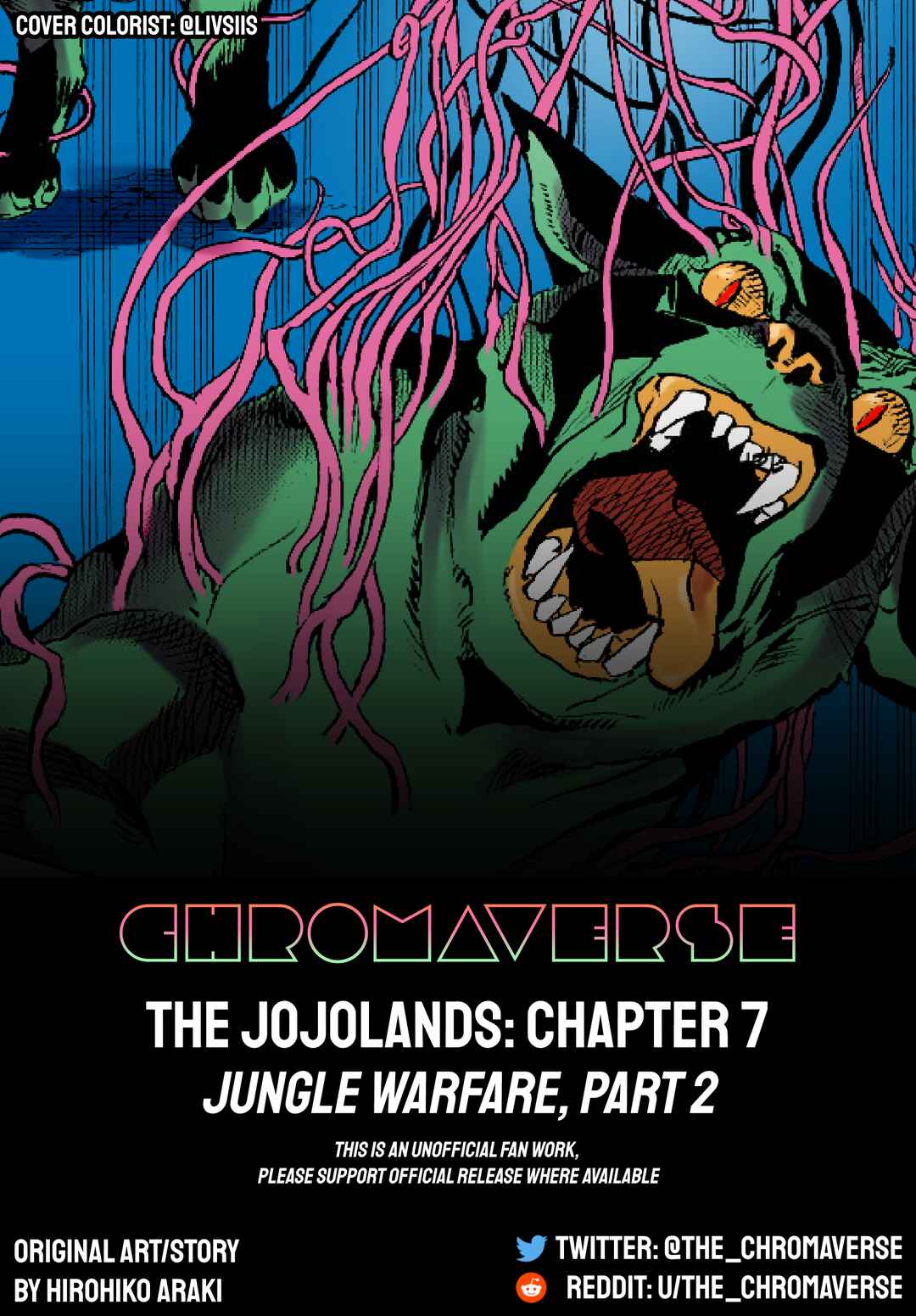 Page 1 Chapter 7 JoJos Bizarre Adventure Part 9 - The JOJOLands (Fan-Colored)