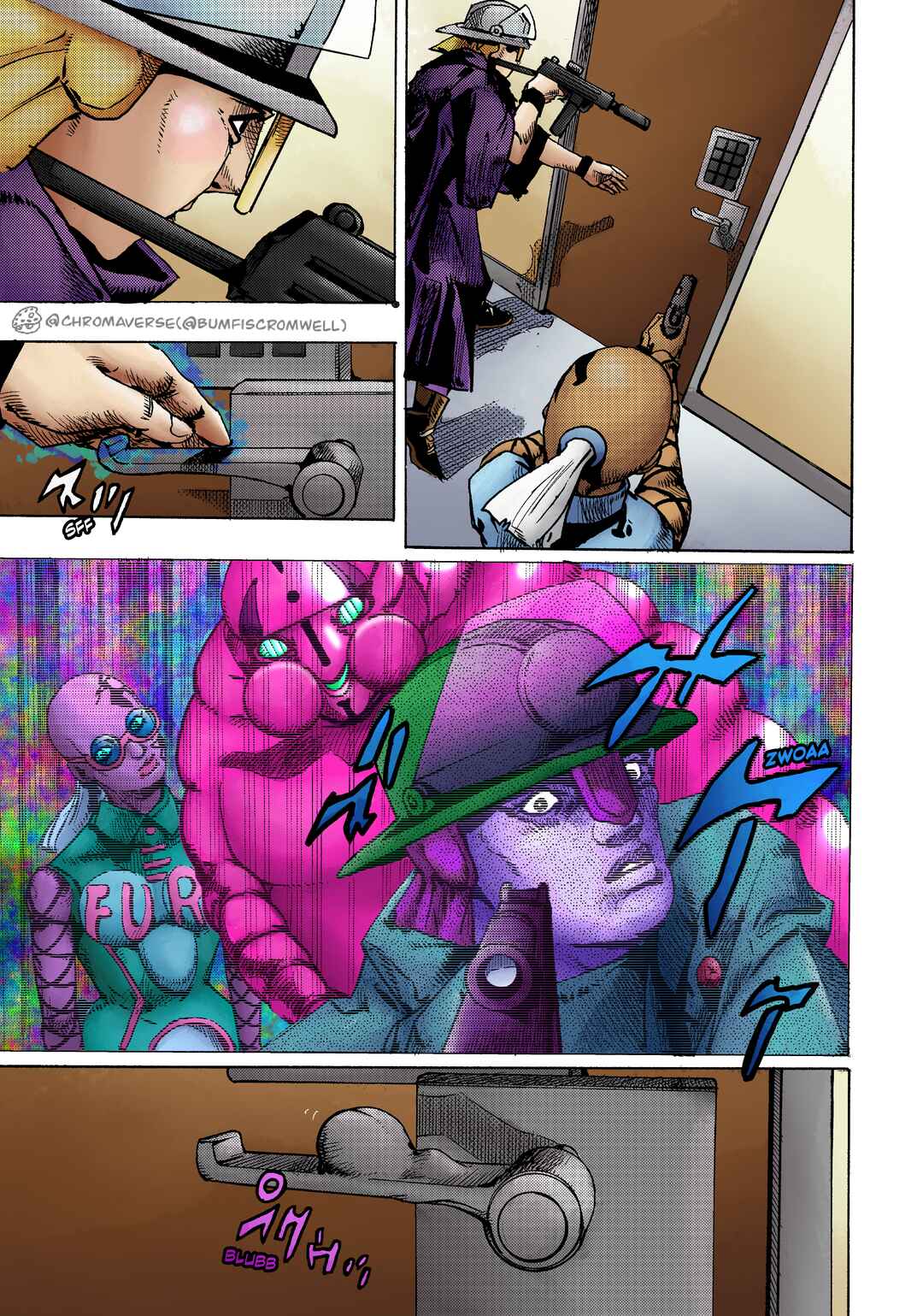Page 12 Chapter 25 JoJos Bizarre Adventure Part 9 - The JOJOLands (Fan-Colored)