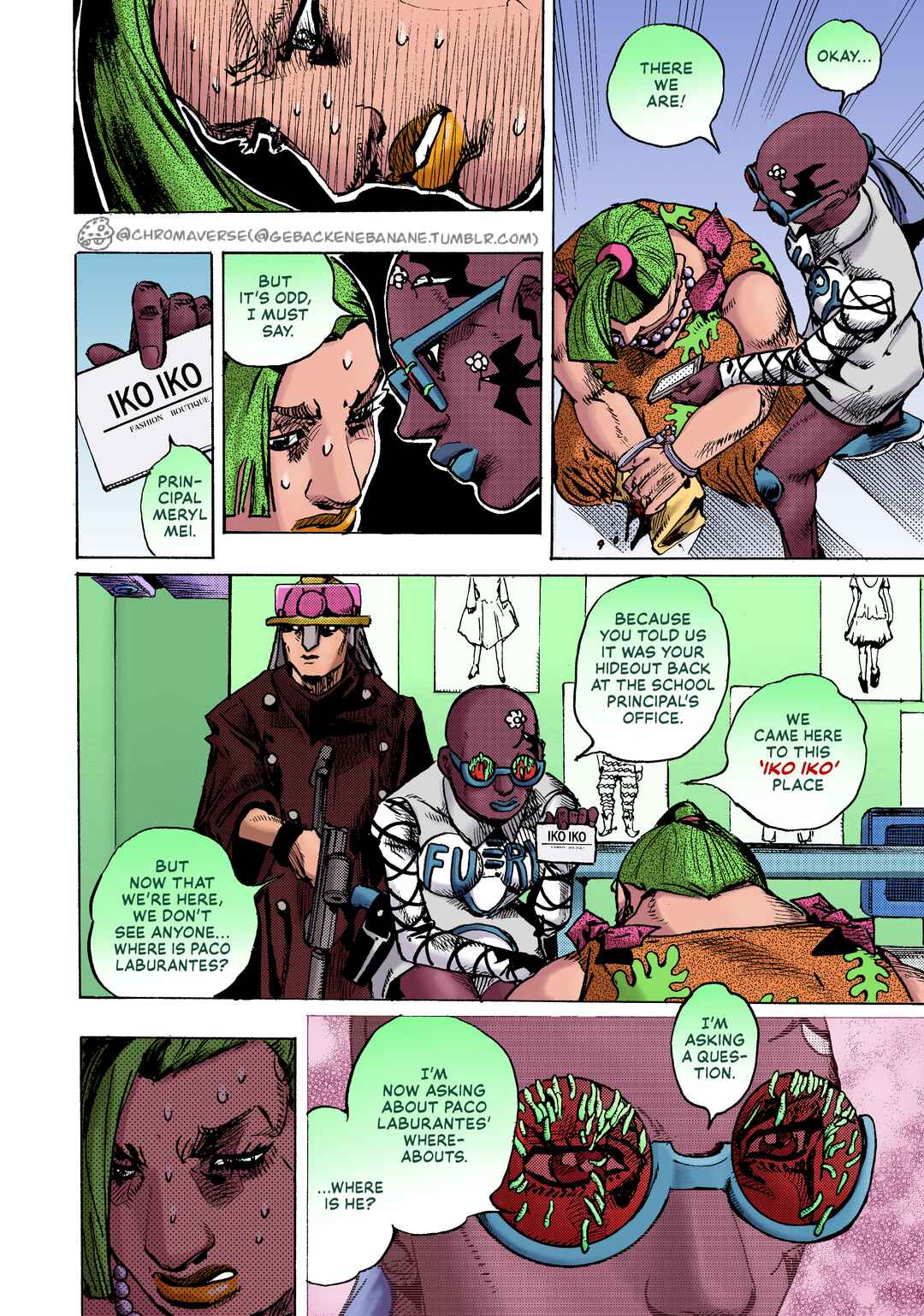 Page 16 Chapter 25 JoJos Bizarre Adventure Part 9 - The JOJOLands (Fan-Colored)