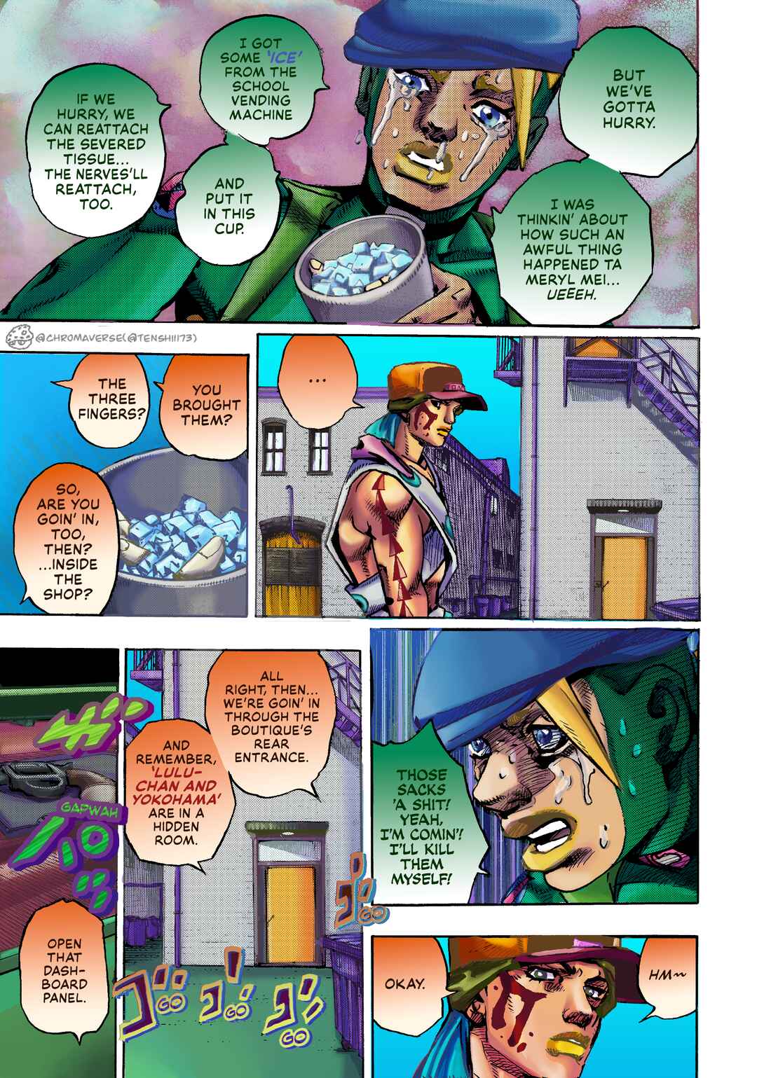 Page 8 Chapter 25 JoJos Bizarre Adventure Part 9 - The JOJOLands (Fan-Colored)
