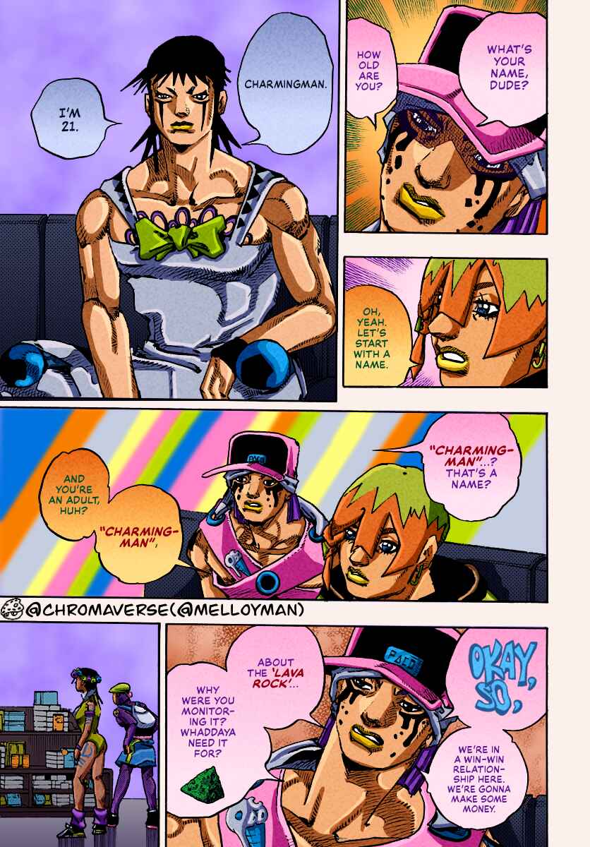 Page 13 Chapter 12 JoJos Bizarre Adventure Part 9 - The JOJOLands (Fan-Colored)