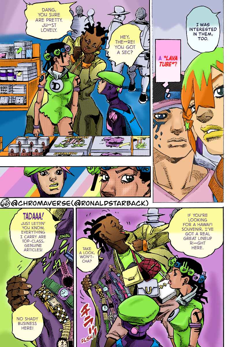 Page 15 Chapter 12 JoJos Bizarre Adventure Part 9 - The JOJOLands (Fan-Colored)