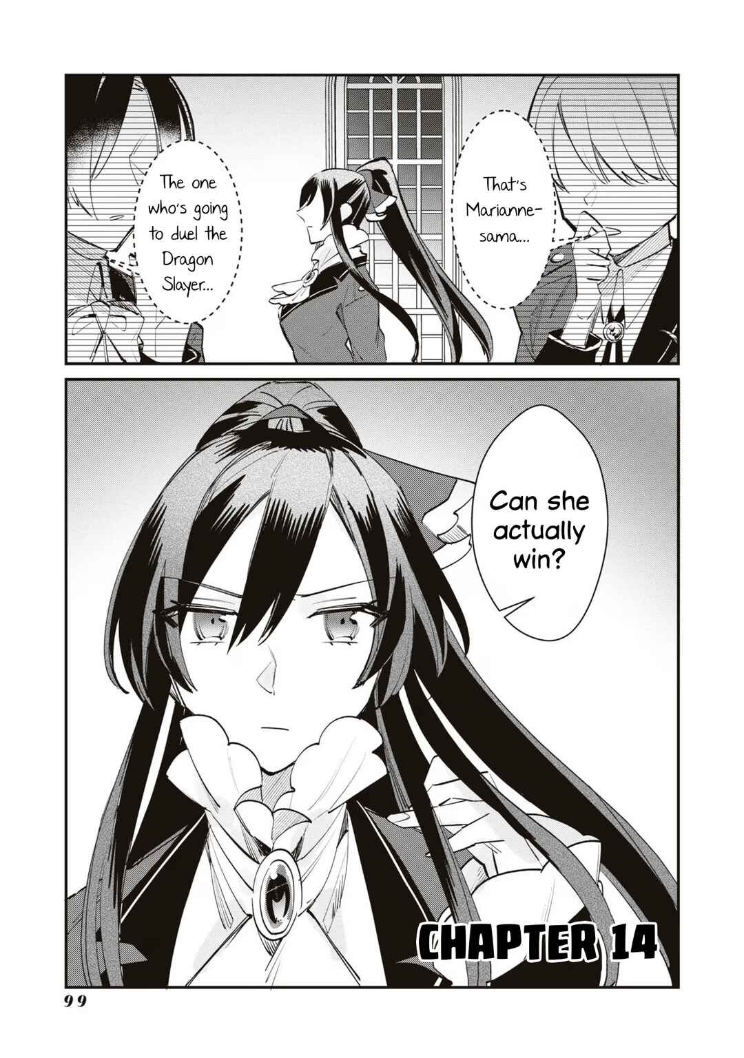 Page 1 Chapter 14 TS Akuyaku Reijou Kamisama Tensei Zennin Tsuihou Haishin RTA ~Kiraware Tsuihou End o Mezashiteru no ni Saikyou Musou Road kara Orirarenai~