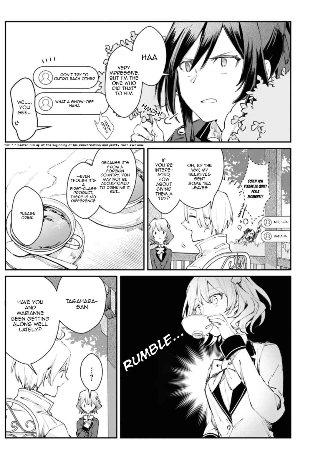 Page 11 Chapter 3.1 TS Akuyaku Reijou Kamisama Tensei Zennin Tsuihou Haishin RTA ~Kiraware Tsuihou End o Mezashiteru no ni Saikyou Musou Road kara Orirarenai~