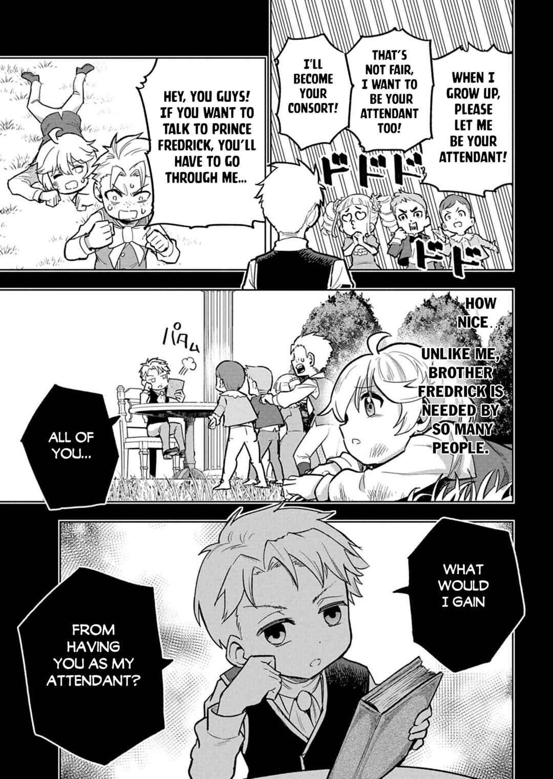 Page 5 Chapter 11.2 Tada no Murabito no Boku ga, Sanbyakunen Mae no Boukun Ouji ni Tensei shite shimaimashita ~Zense no Chishiki de Ansatsu Flag wo Kaihi shite, Odayaka ni Ikinokorimasu!~