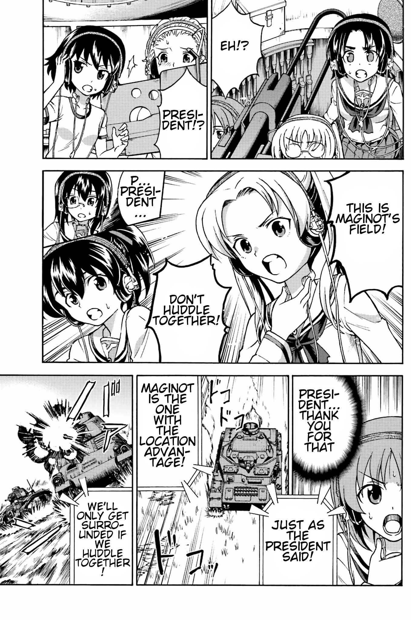 Page 15 Chapter 7 Girls Und Panzer: Fierce Battle! The Battle of Maginot!!
