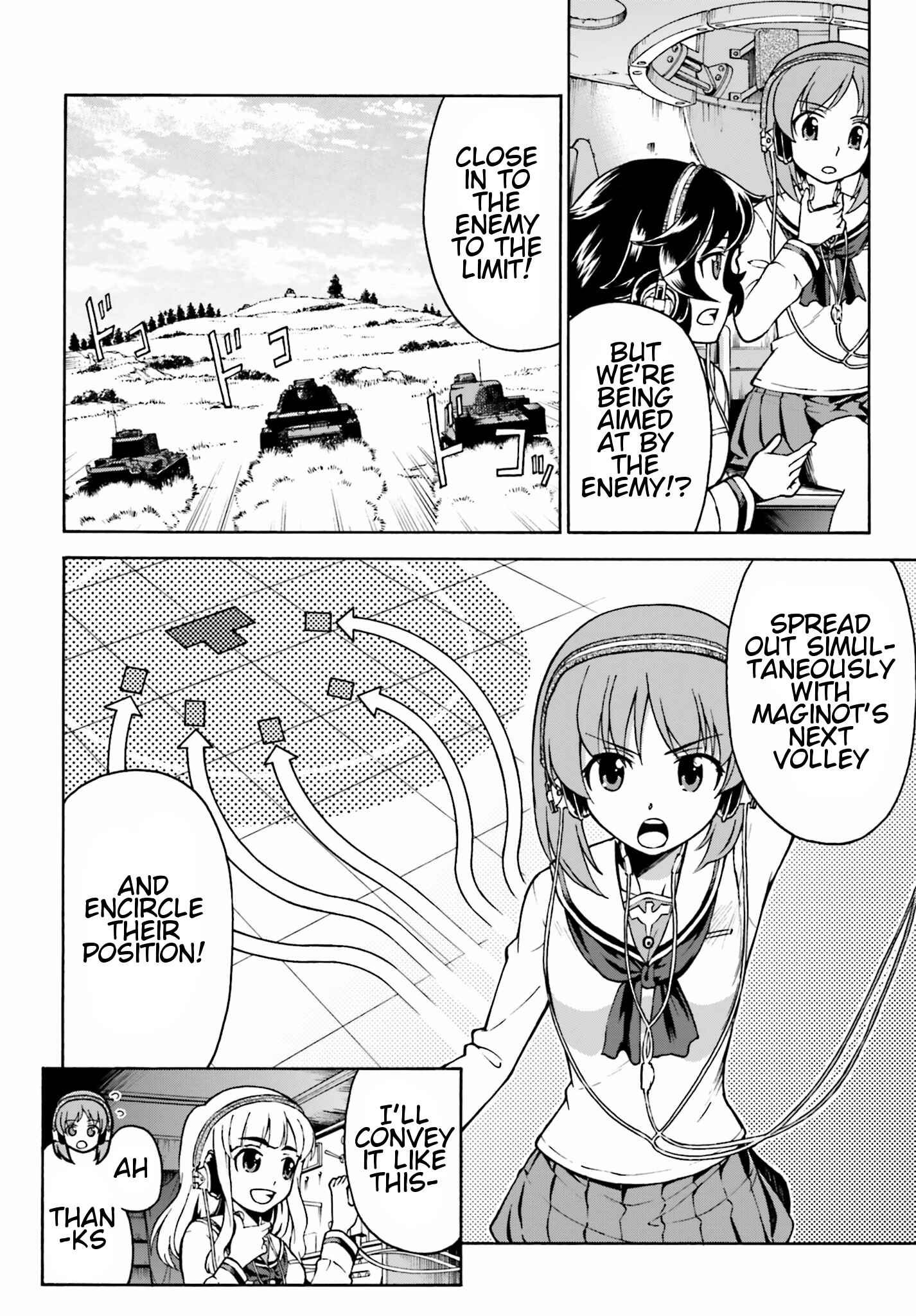 Page 12 Chapter 6 Girls Und Panzer: Fierce Battle! The Battle of Maginot!!