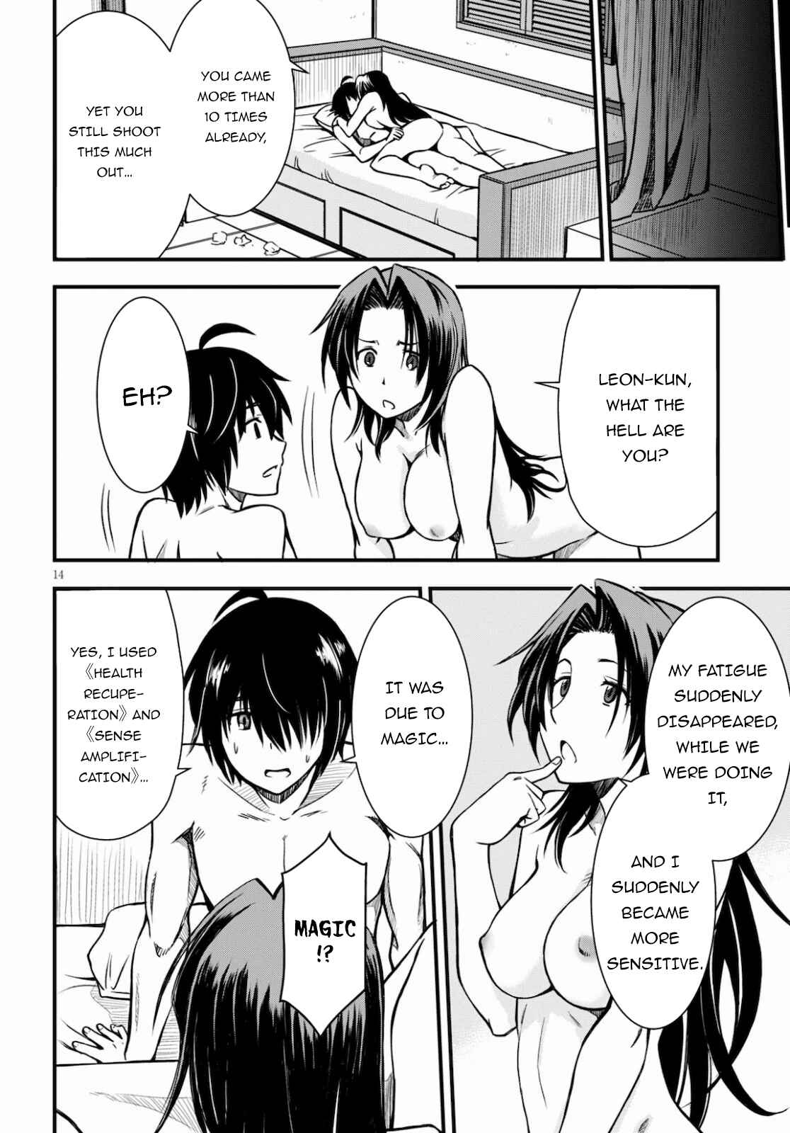 Page 14 Chapter 2 Hazure Aka Madoushi wa Kenja Time ni Musou Suru