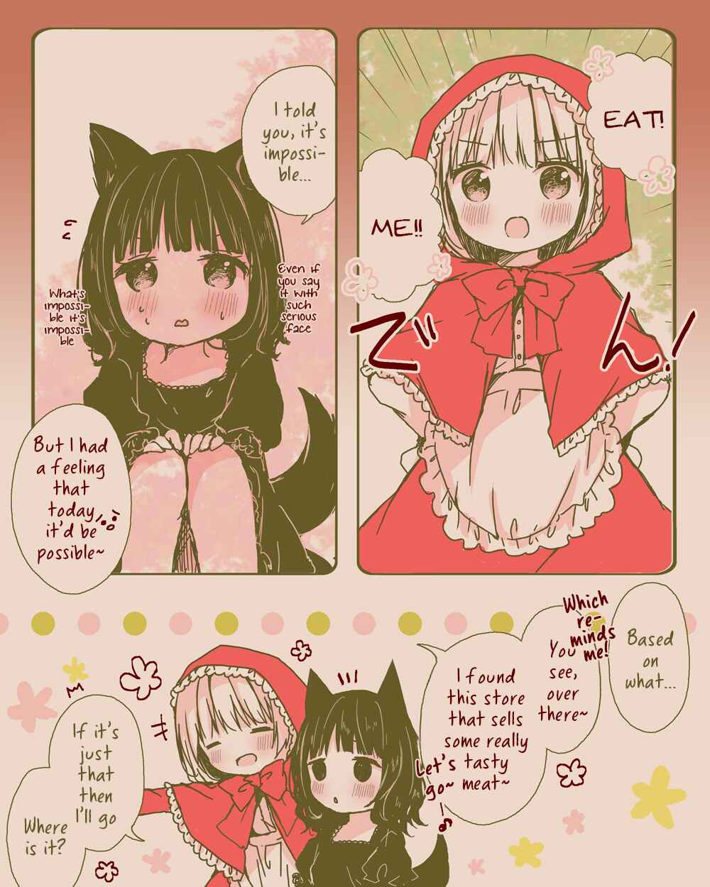 Page 4 Chapter 1 Daring Little Red Riding Hood and Herbivorous Wolf-chan
