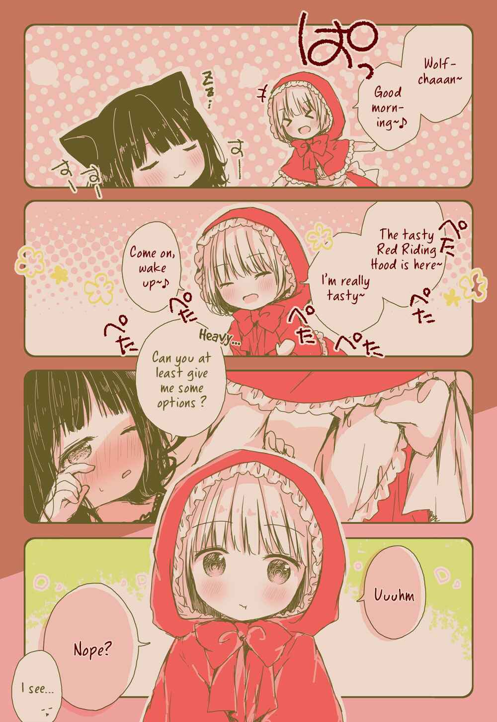 Page 5 Chapter 1 Daring Little Red Riding Hood and Herbivorous Wolf-chan