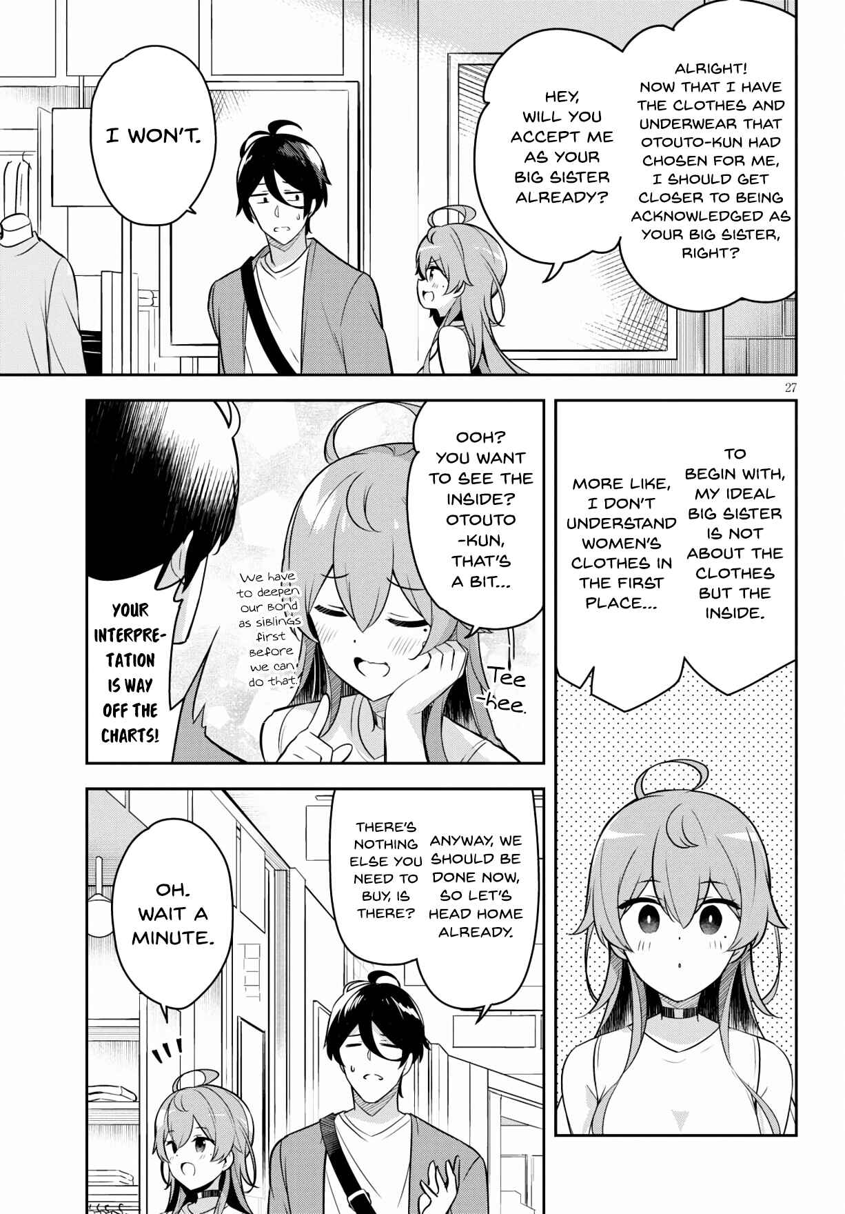 Page 28 Chapter 3 Kyuni Anega Dekimashite!