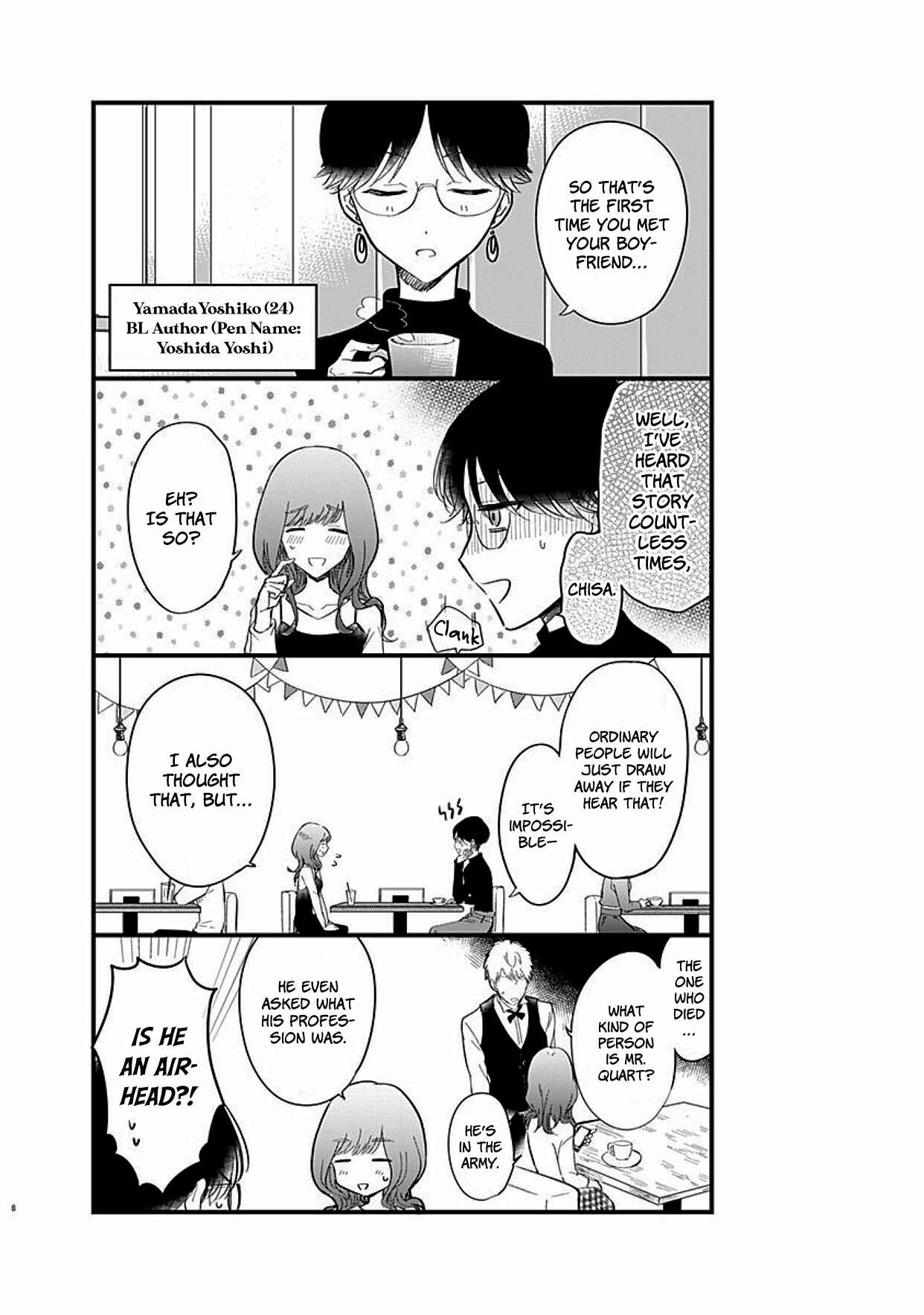 Page 8 Chapter 2 Kanojo no Oshi ga Kirai