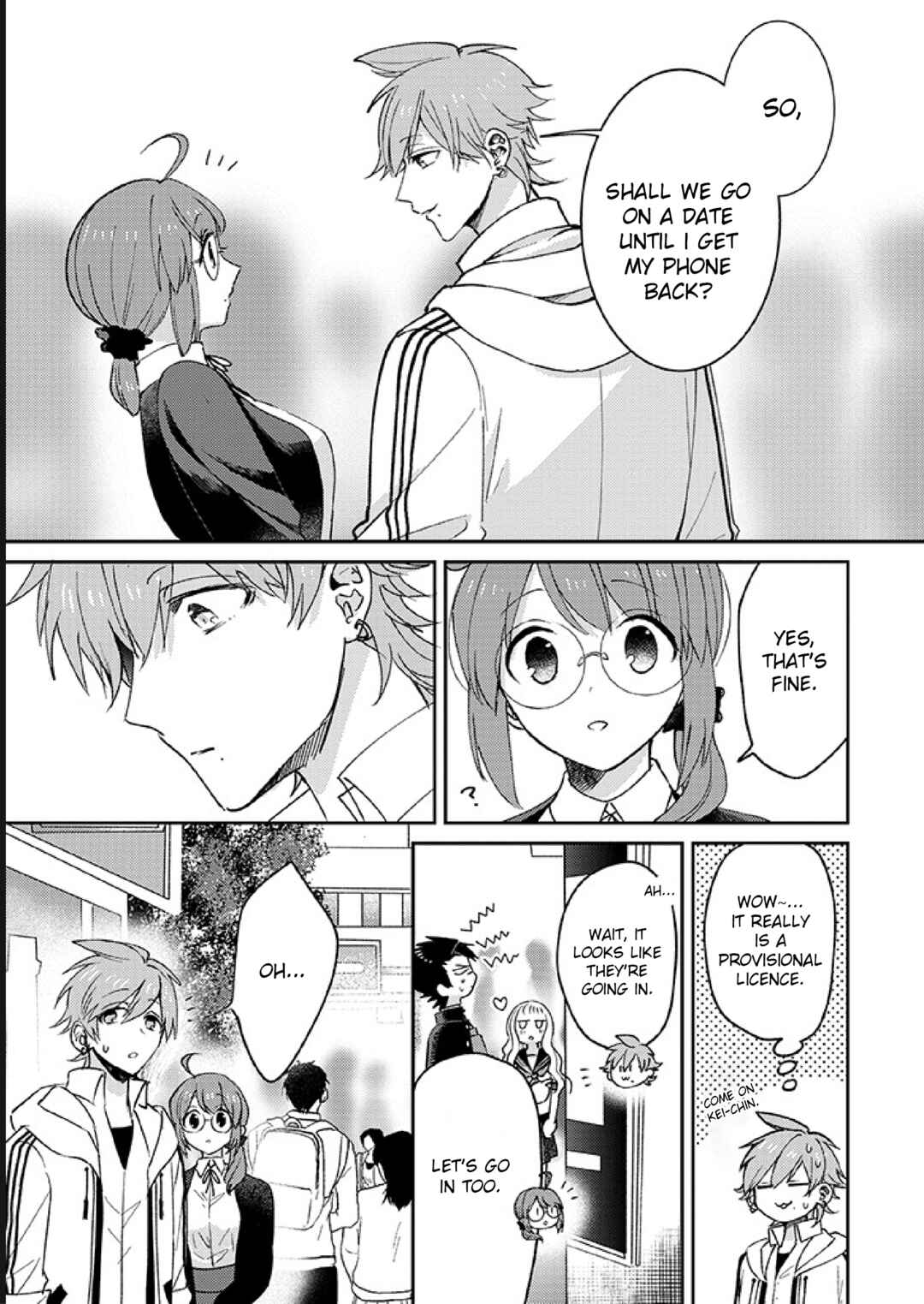 Page 3 Chapter 12 Kowamote Koukousei to Jimiko-san