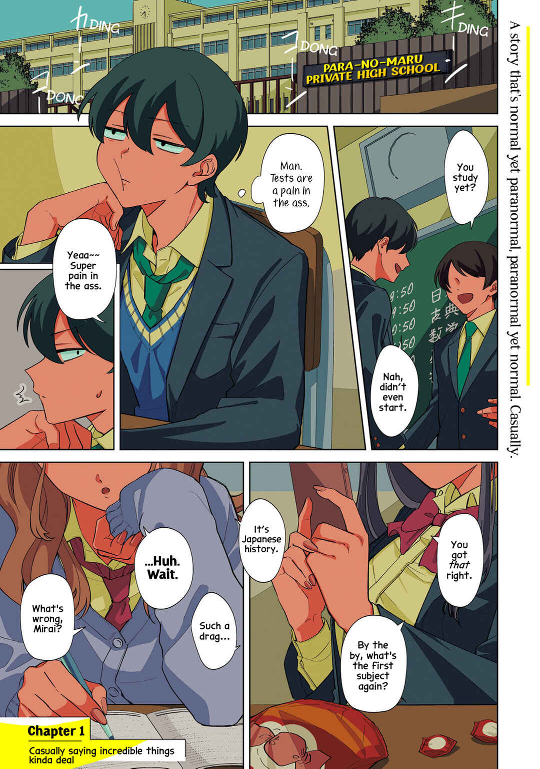 Page 1 Chapter 1 Shiretto Sugee Koto Itteru Gal. - Shiritsu Paranomaru Koukou no Nichijou