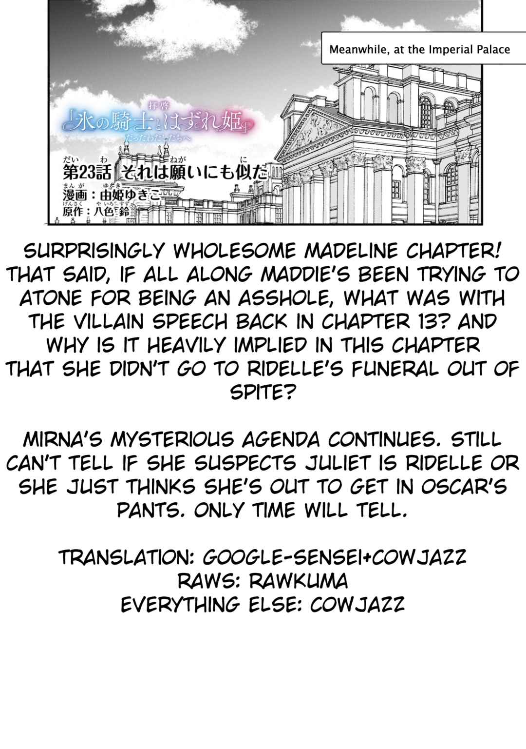 Page 29 Chapter 23 Haikei Kouri no Kishi to Hazere-Hime Datta Watashitachi e