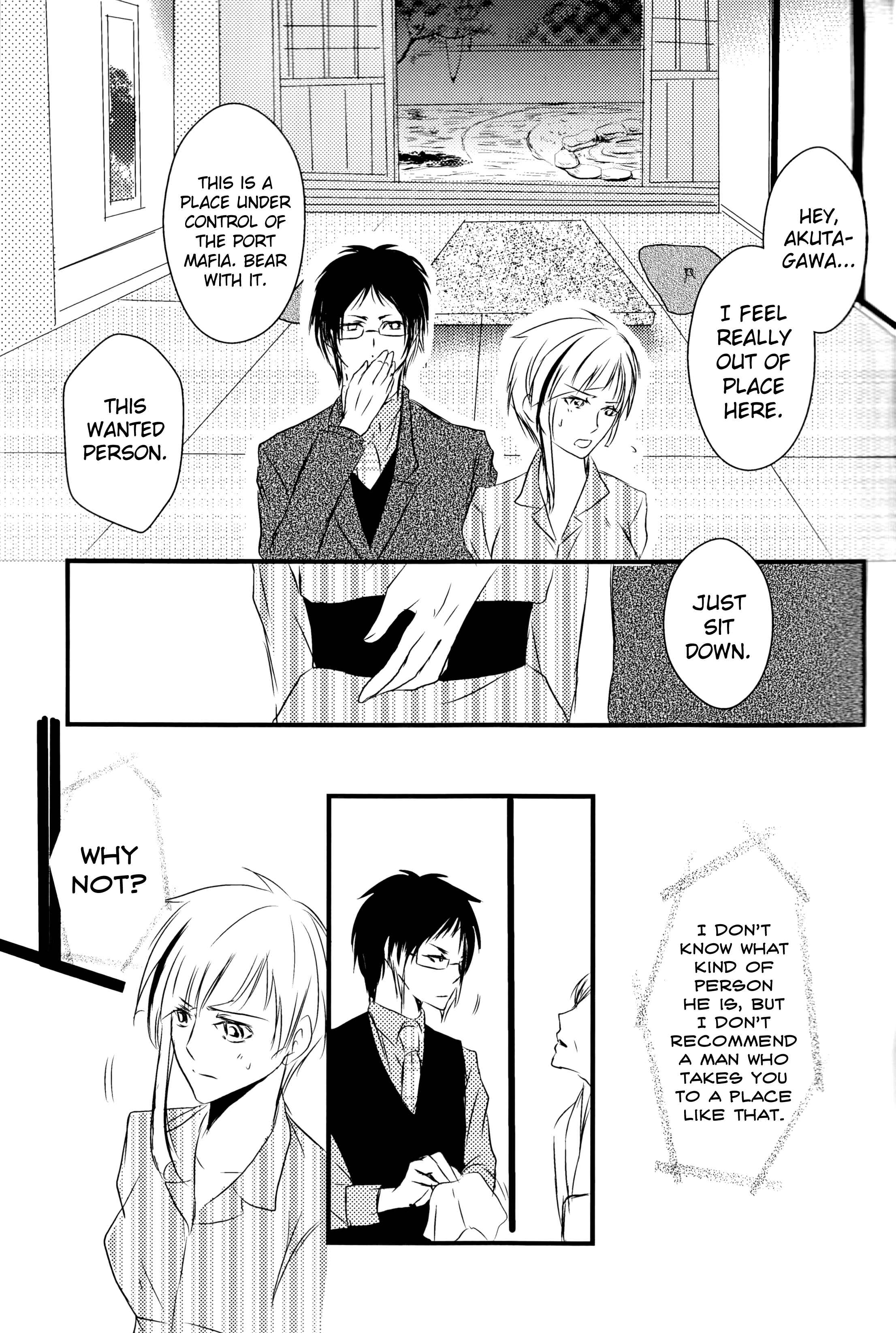 Page 13 Chapter 1 Bungou Stray Dogs - Tsuioku no Souretsu (Doujinshi)