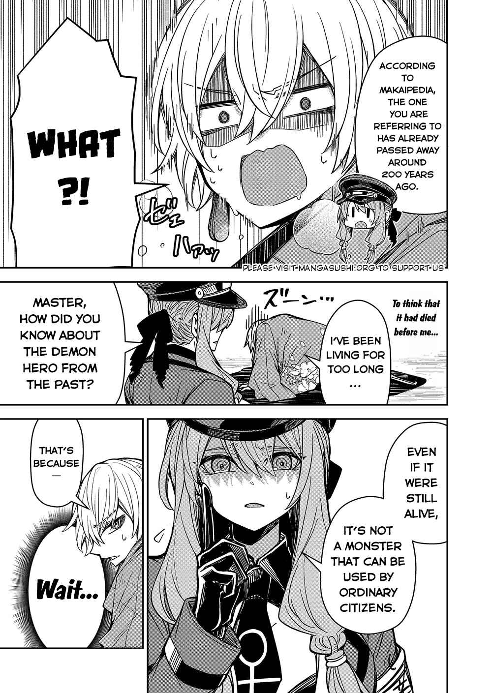 Page 10 Chapter 3 Goinkyo Maou-sama no Kaerizaki ~Totsujo Wakagaetta Sensendai Maou-sama wa Choppiri H na Nazo Bujutsu de Josondanpi no Sekai wo Heiteisuru~