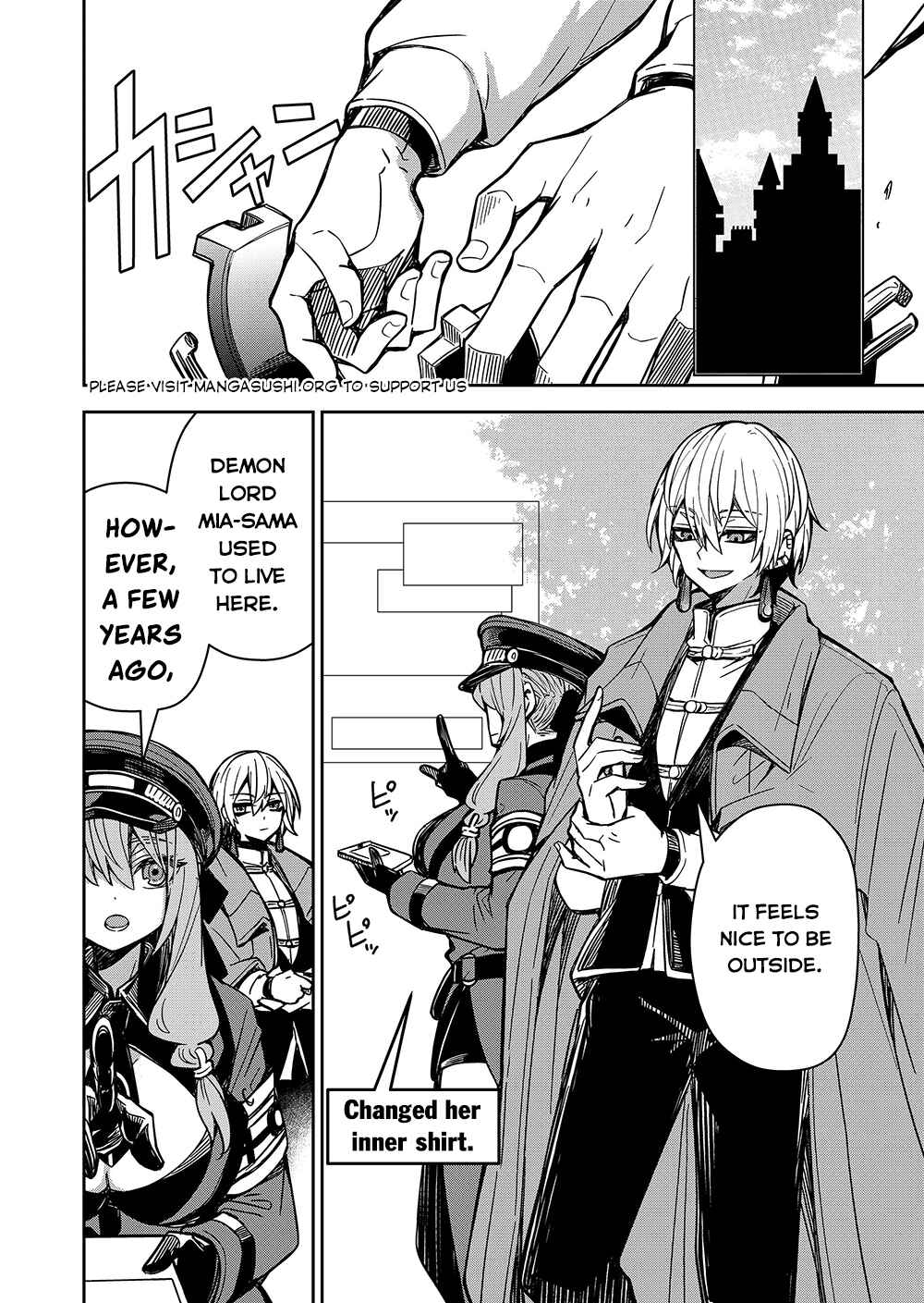 Page 5 Chapter 3 Goinkyo Maou-sama no Kaerizaki ~Totsujo Wakagaetta Sensendai Maou-sama wa Choppiri H na Nazo Bujutsu de Josondanpi no Sekai wo Heiteisuru~