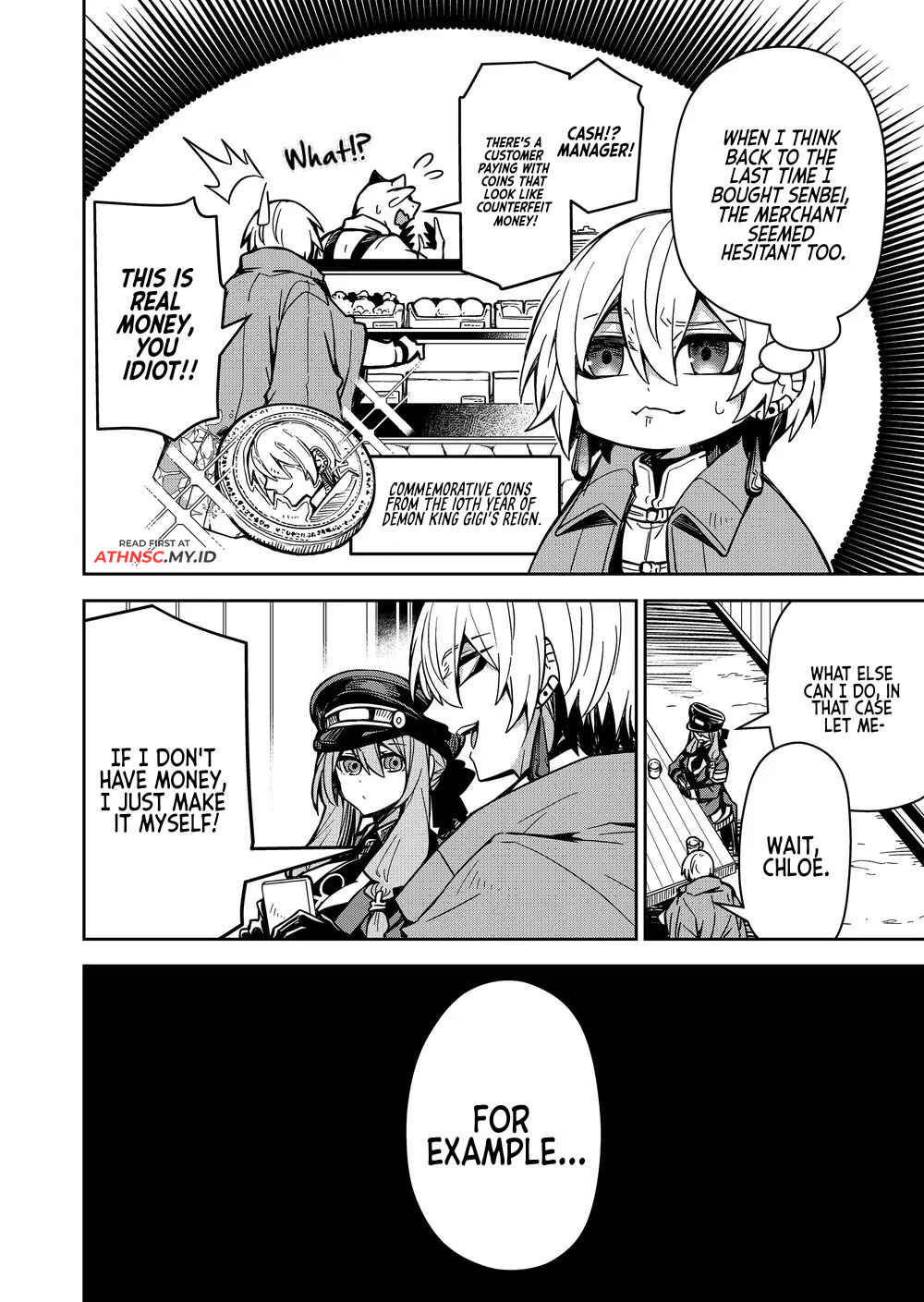 Page 9 Chapter 6 Goinkyo Maou-sama no Kaerizaki ~Totsujo Wakagaetta Sensendai Maou-sama wa Choppiri H na Nazo Bujutsu de Josondanpi no Sekai wo Heiteisuru~