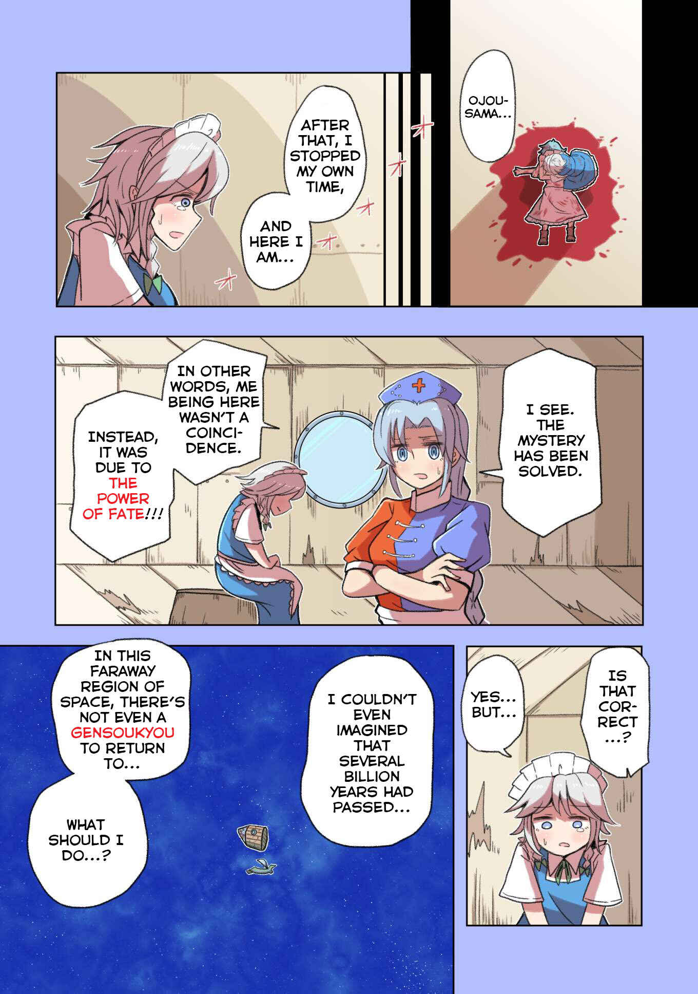Page 37 Chapter 3 Touhou - The Immortal Who Saw the Death of The Universe (Doujinshi)