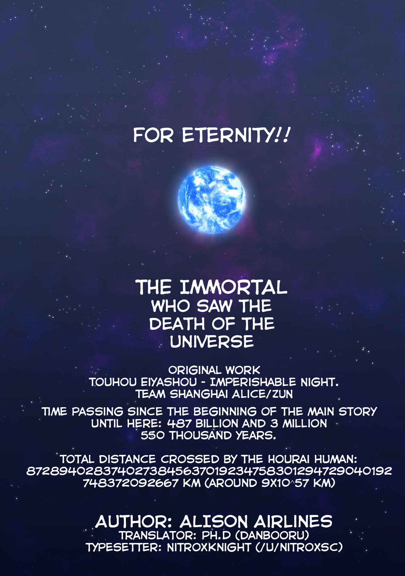 Page 75 Chapter 3 Touhou - The Immortal Who Saw the Death of The Universe (Doujinshi)