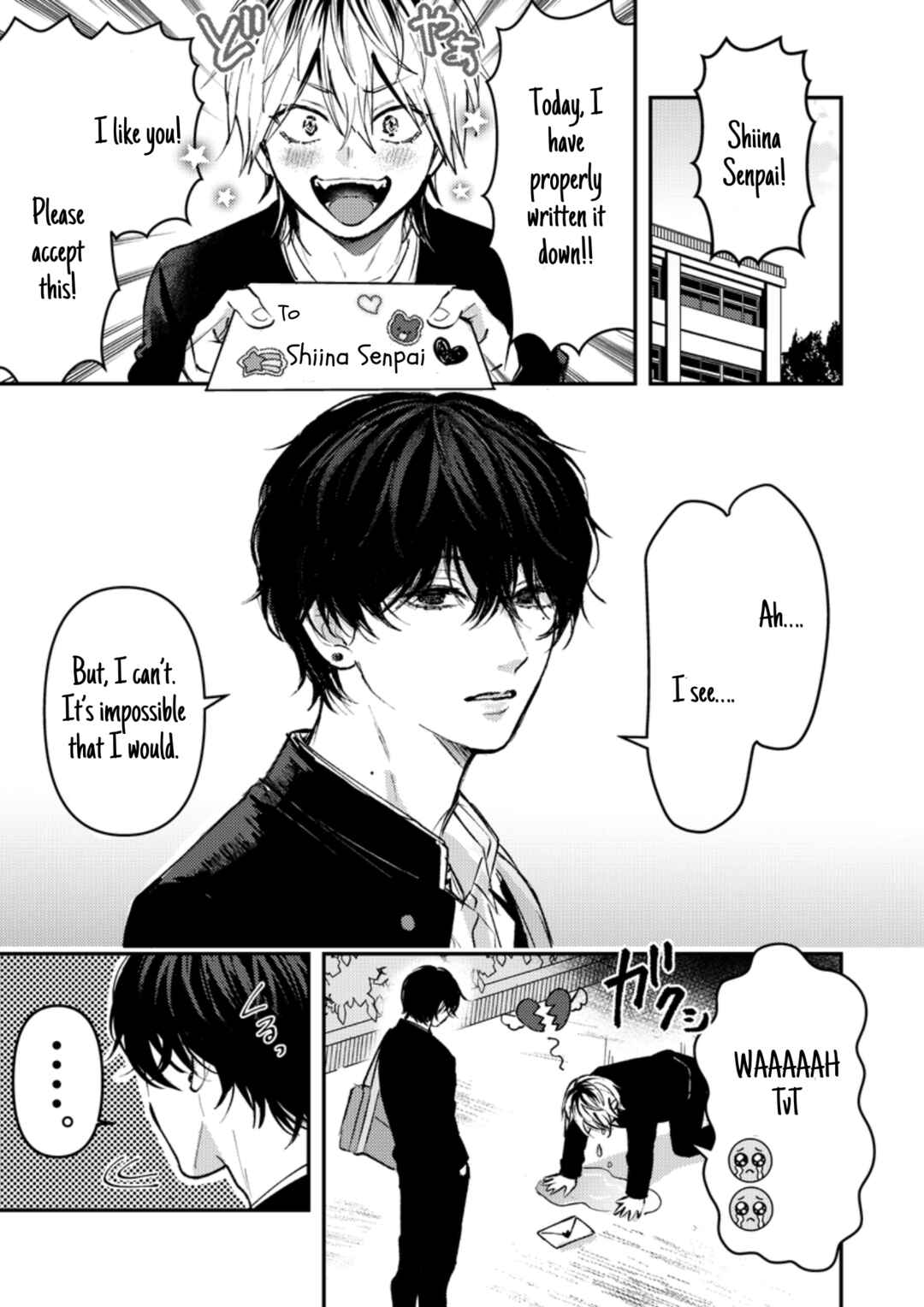 Page 2 Chapter 19 Dameo no Shiina-senpai to Yabao no Sasaki-kun