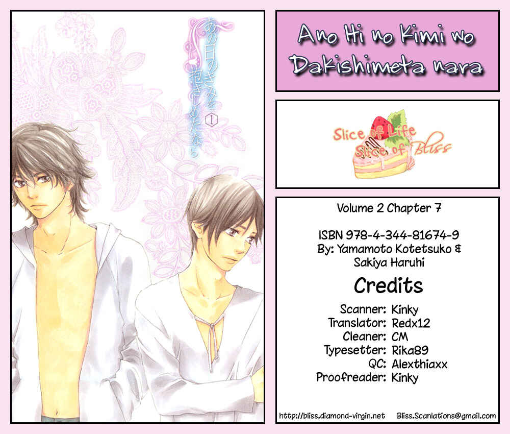 Page 1 Chapter 7 If Only I Held You That Day...