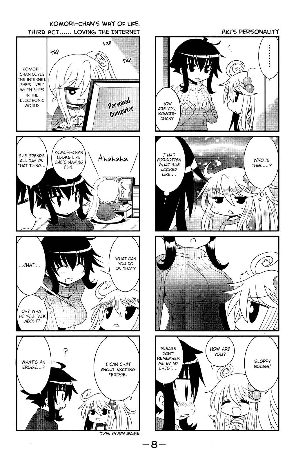 Page 8 Chapter 0 Komori-chan wa Yaruki o Dase