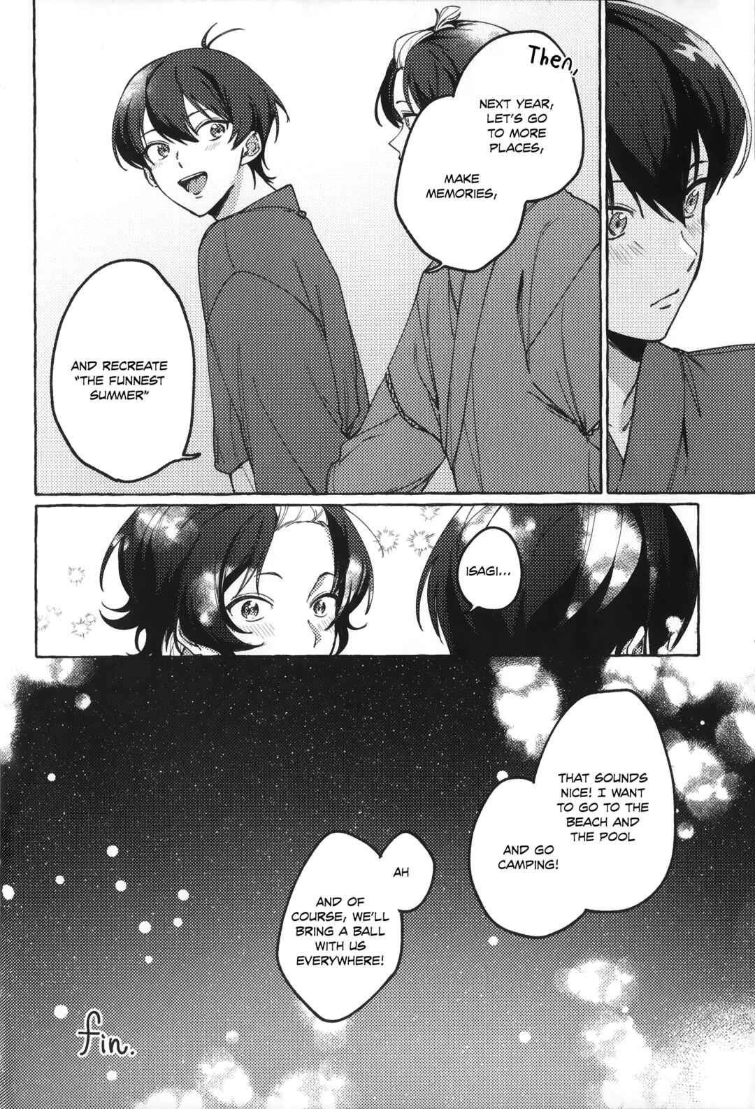 Page 23 Chapter Unknown_054b Blue Lock - Atsui Yoru ni Kimi to (Doujinshi)