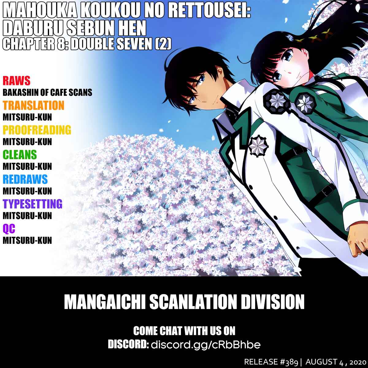 Page 1 Chapter 8 Mahouka Koukou no Rettousei - Double Seven-hen