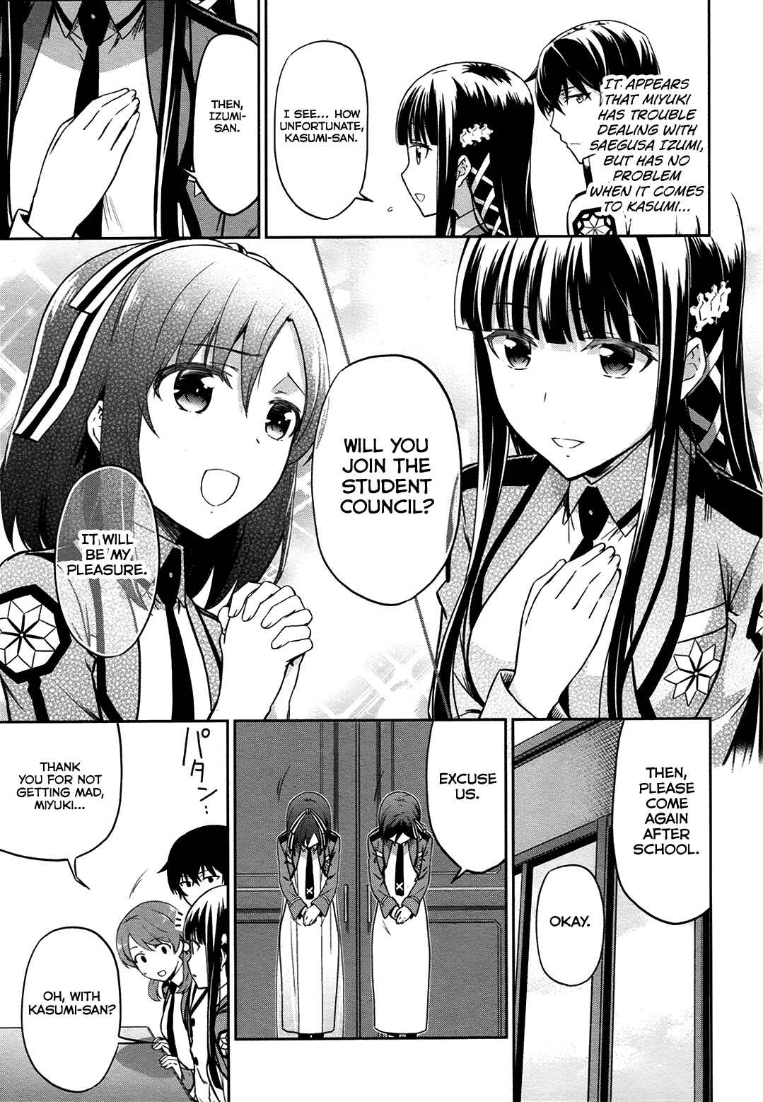Page 14 Chapter 11 Mahouka Koukou no Rettousei - Double Seven-hen