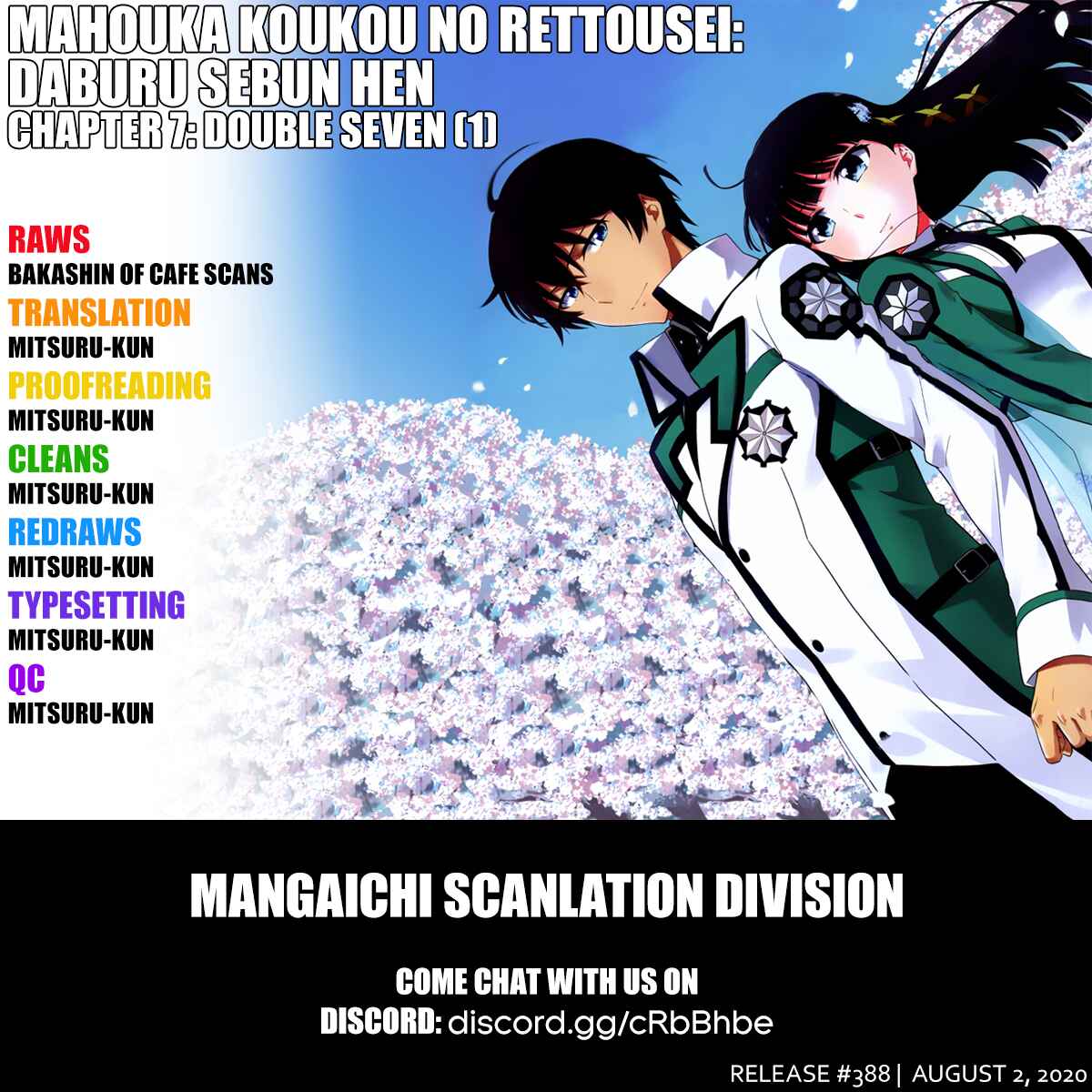 Page 1 Chapter 7 Mahouka Koukou no Rettousei - Double Seven-hen