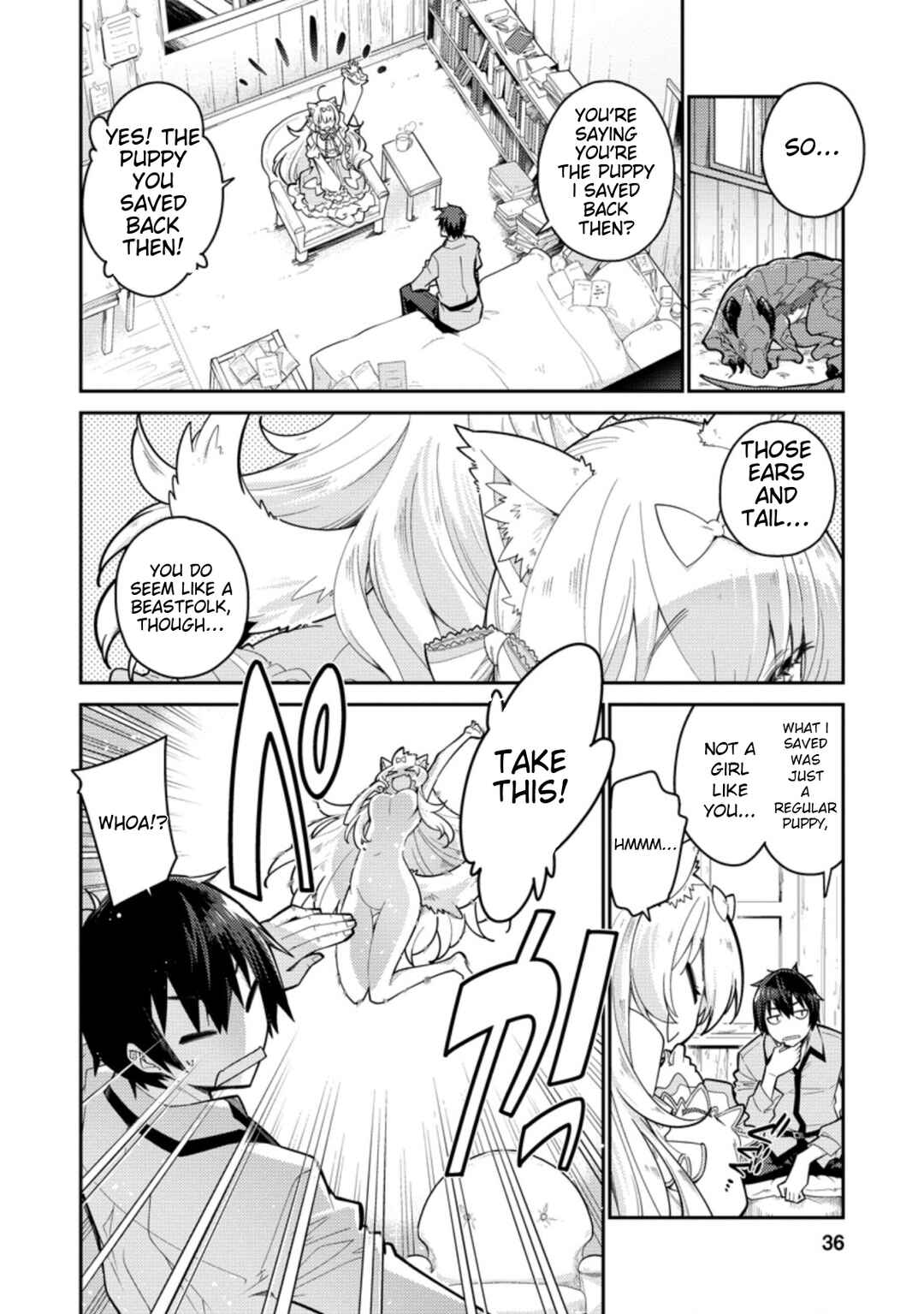 Page 3 Chapter 2 Muda da to Tsuihou Sareta [Kyuutei Juui], Kemono no Kuni ni Kou Taiguu de Manekareru ~Mori de Tasuketa Shinjuu to Kemomimi Bishoujo-tachi ni Mechakucha Dekiaisare Nagara Slow Life wo Tanoshinderu~
