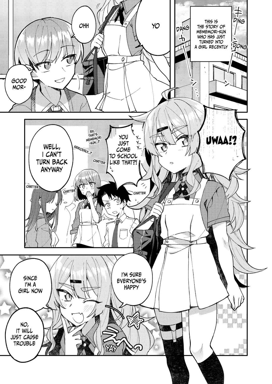 Page 1 Chapter 6 When I Woke Up, I Was A Girl
