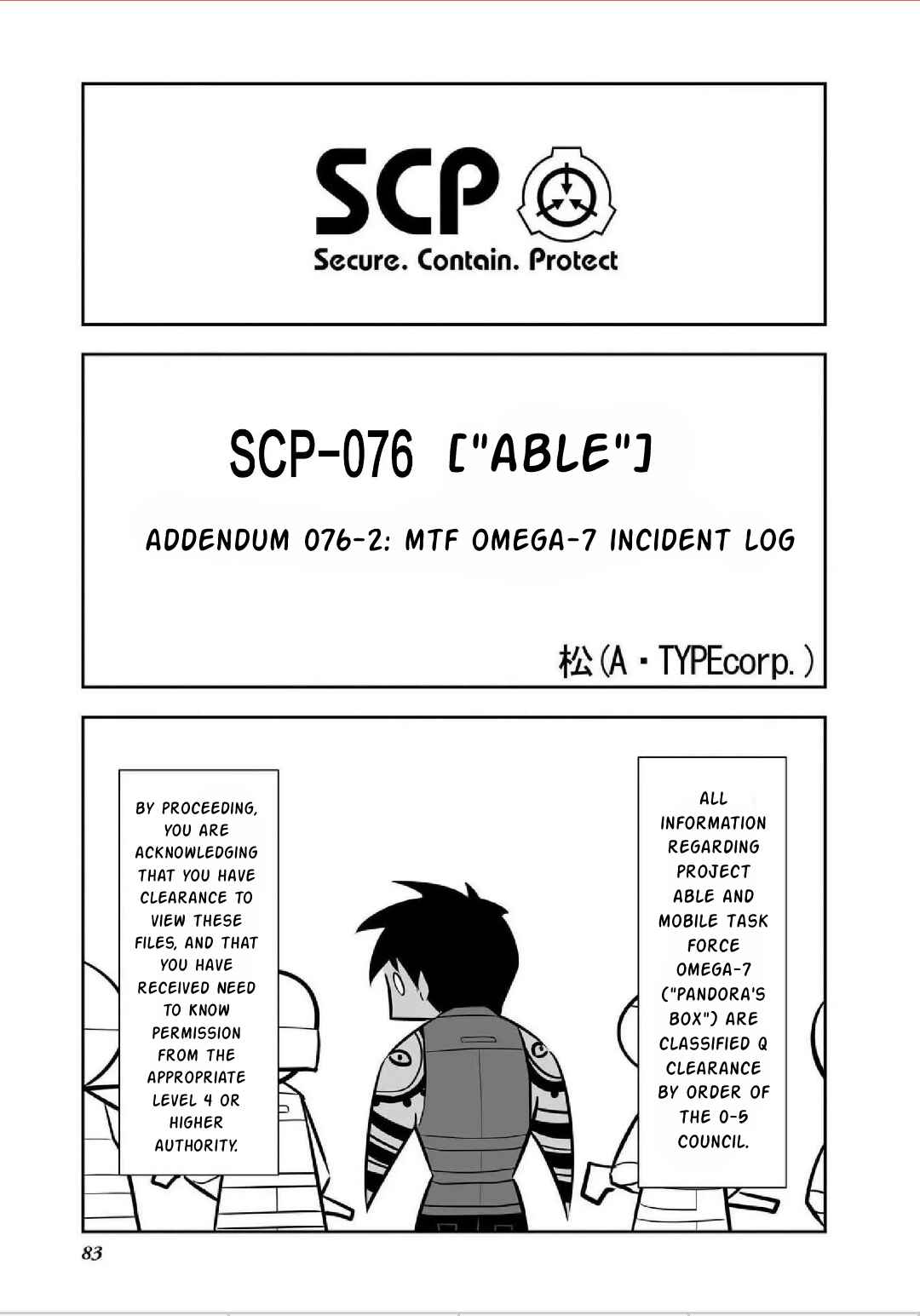 Page 1 Chapter 7 SCP Comic Anthology - KAI