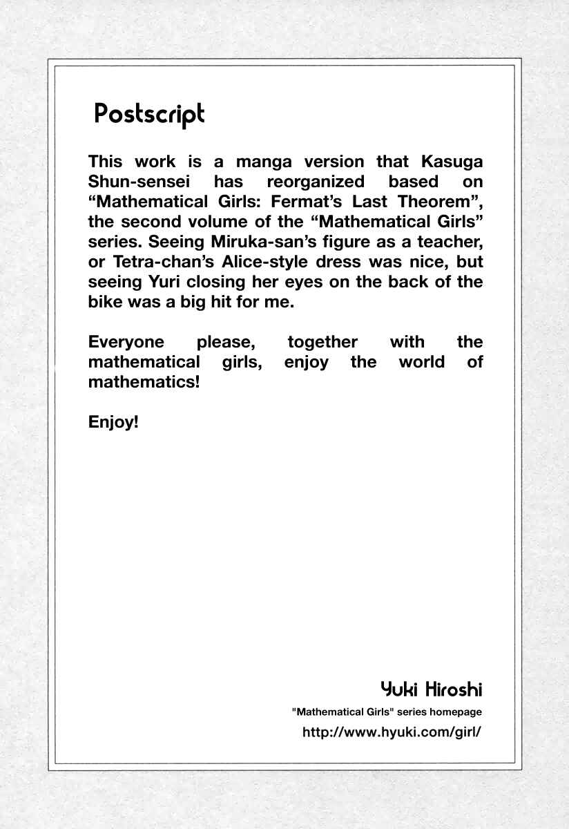 Page 30 Chapter 7 Mathematical Girls - Fermats Last Theorem