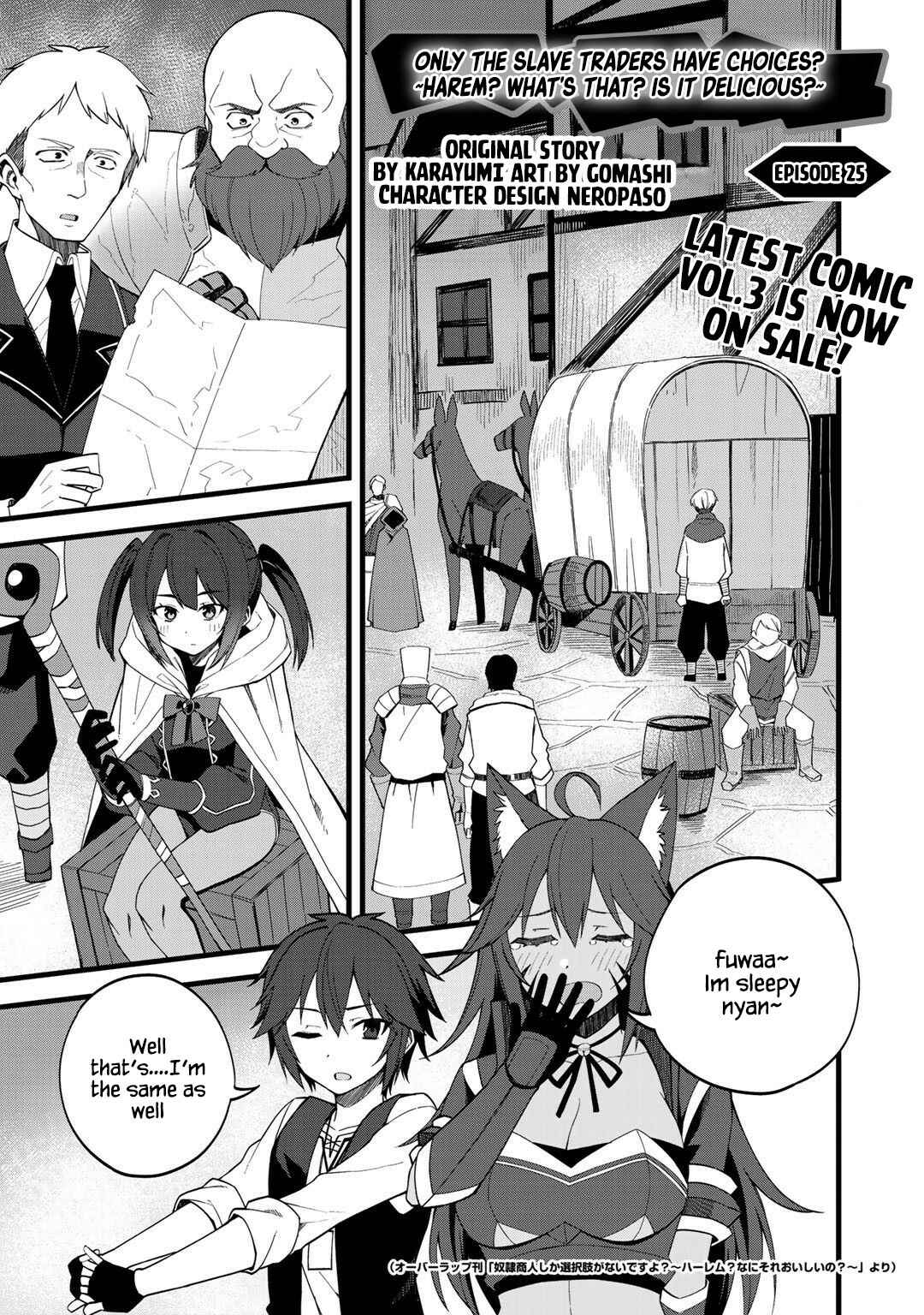 Page 1 Chapter 25 Is the Only Option a Slave Merchant?: Harem? What is that, is It Tasty?