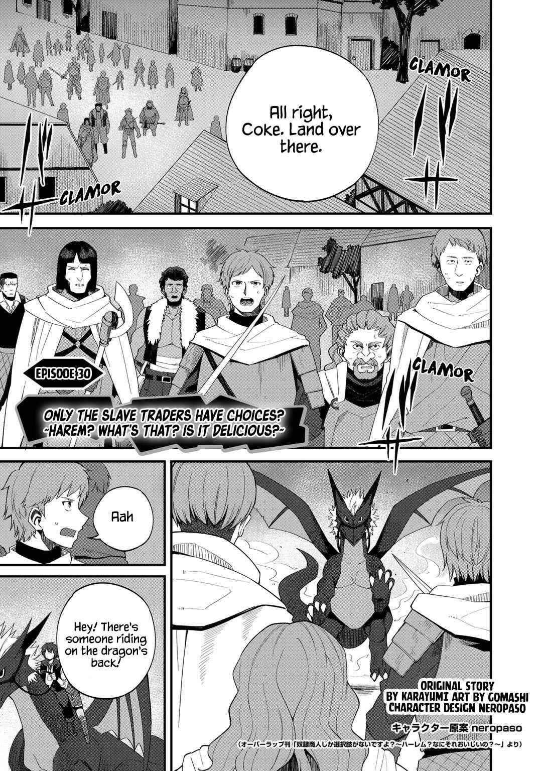 Page 1 Chapter 30 Is the Only Option a Slave Merchant?: Harem? What is that, is It Tasty?