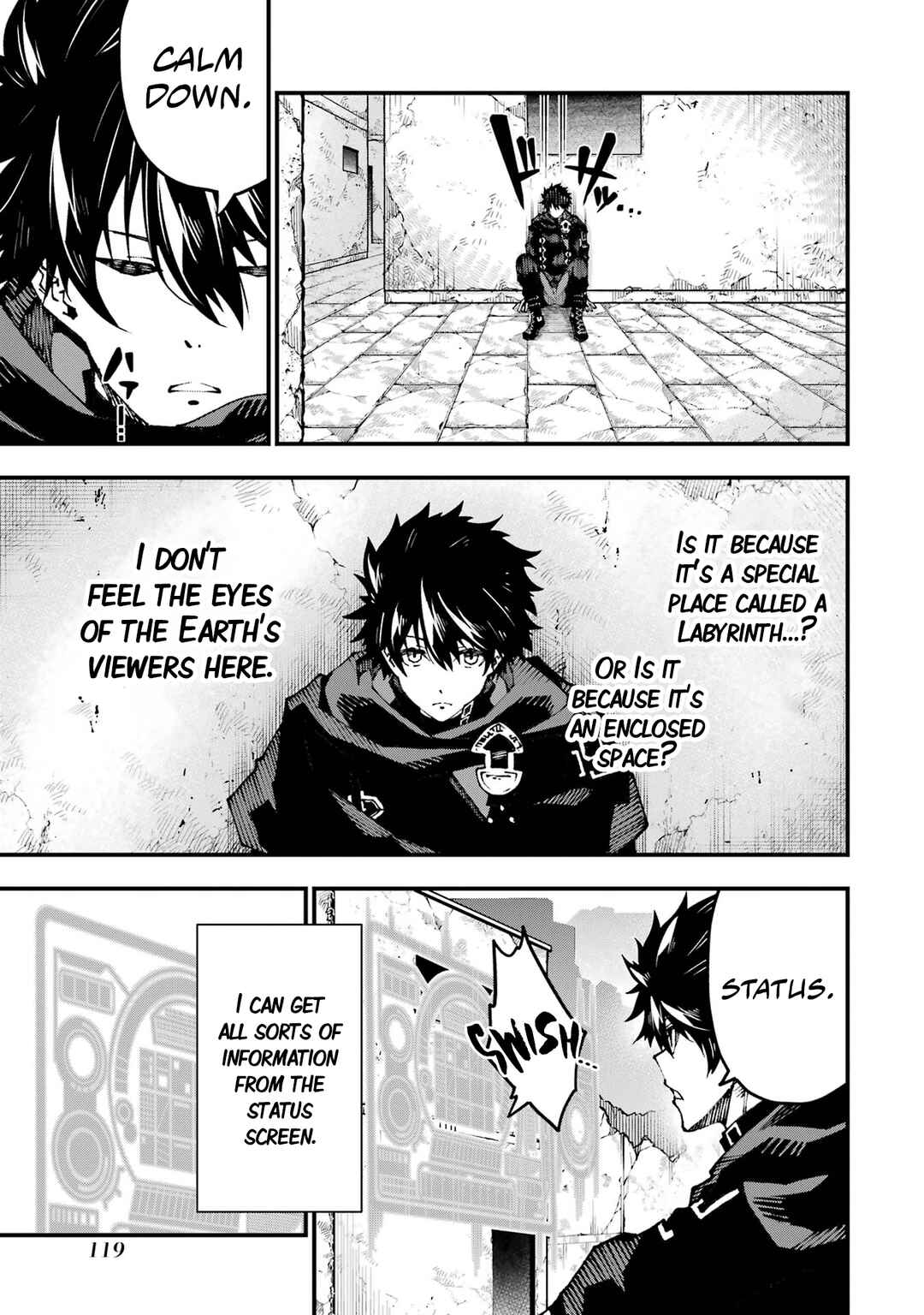 Page 5 Chapter 3 Ore ni wa Kono Kuragari ga Kokochi Yokatta —Zetsubou kara Hajimaru Isekai Seikatsu, Kami no Kimagure de Kyousei Haishinchuu—