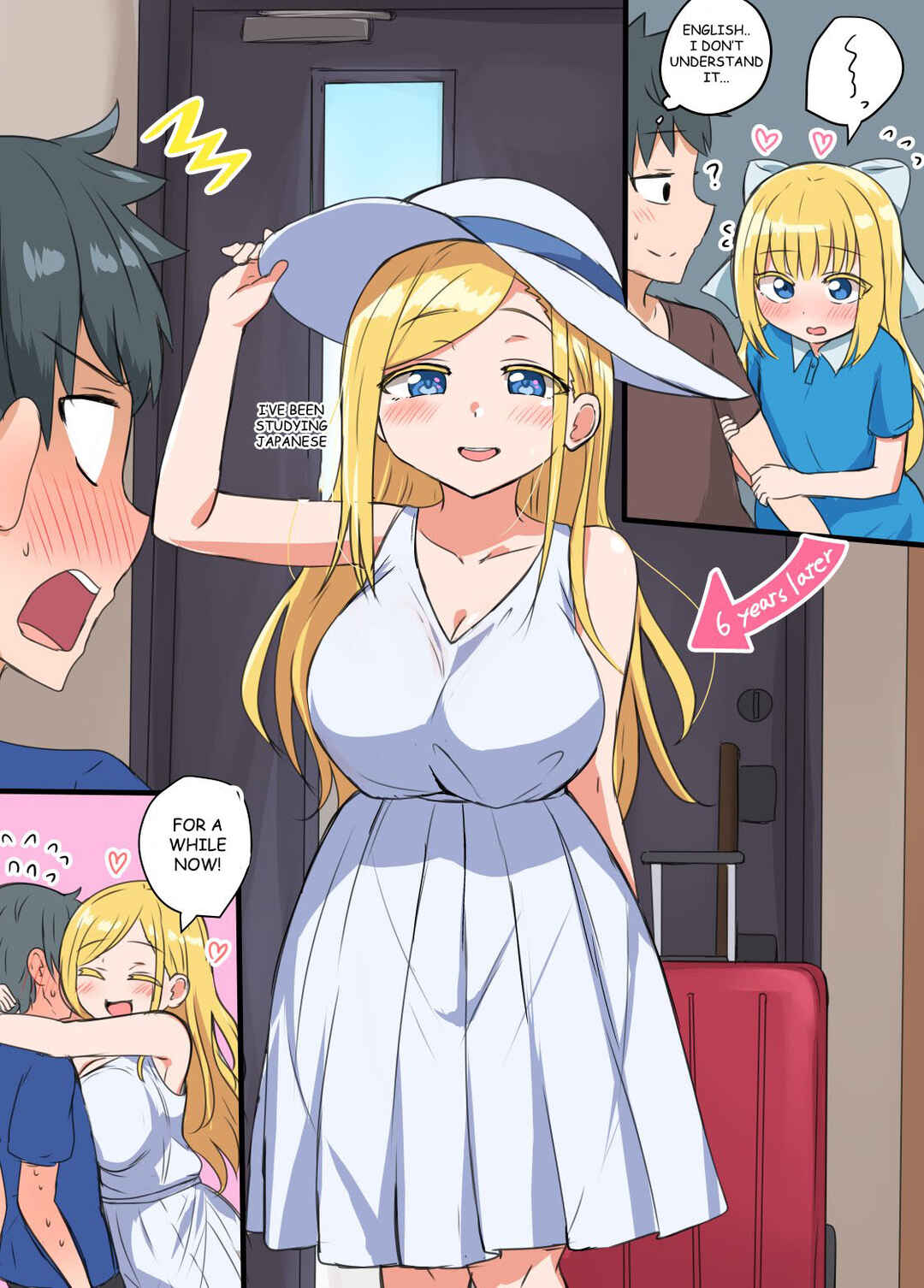 Page 1 Chapter 0.5 Kinpatsu no osananajimi ga seicho shite sunen-buri ni ai ni kita hanashi