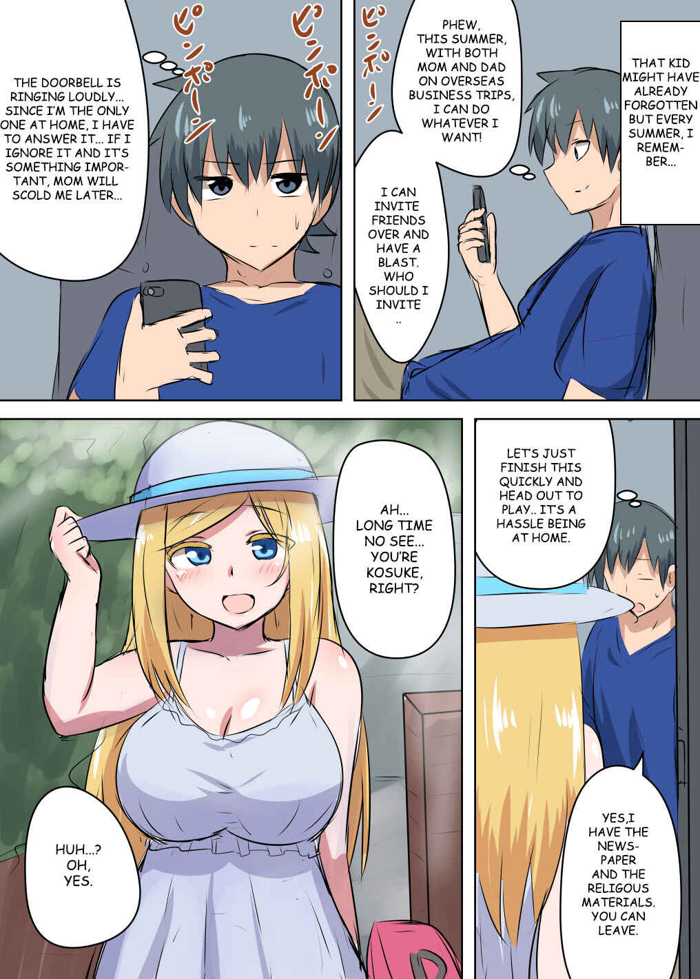 Page 2 Chapter 1 Kinpatsu no osananajimi ga seicho shite sunen-buri ni ai ni kita hanashi