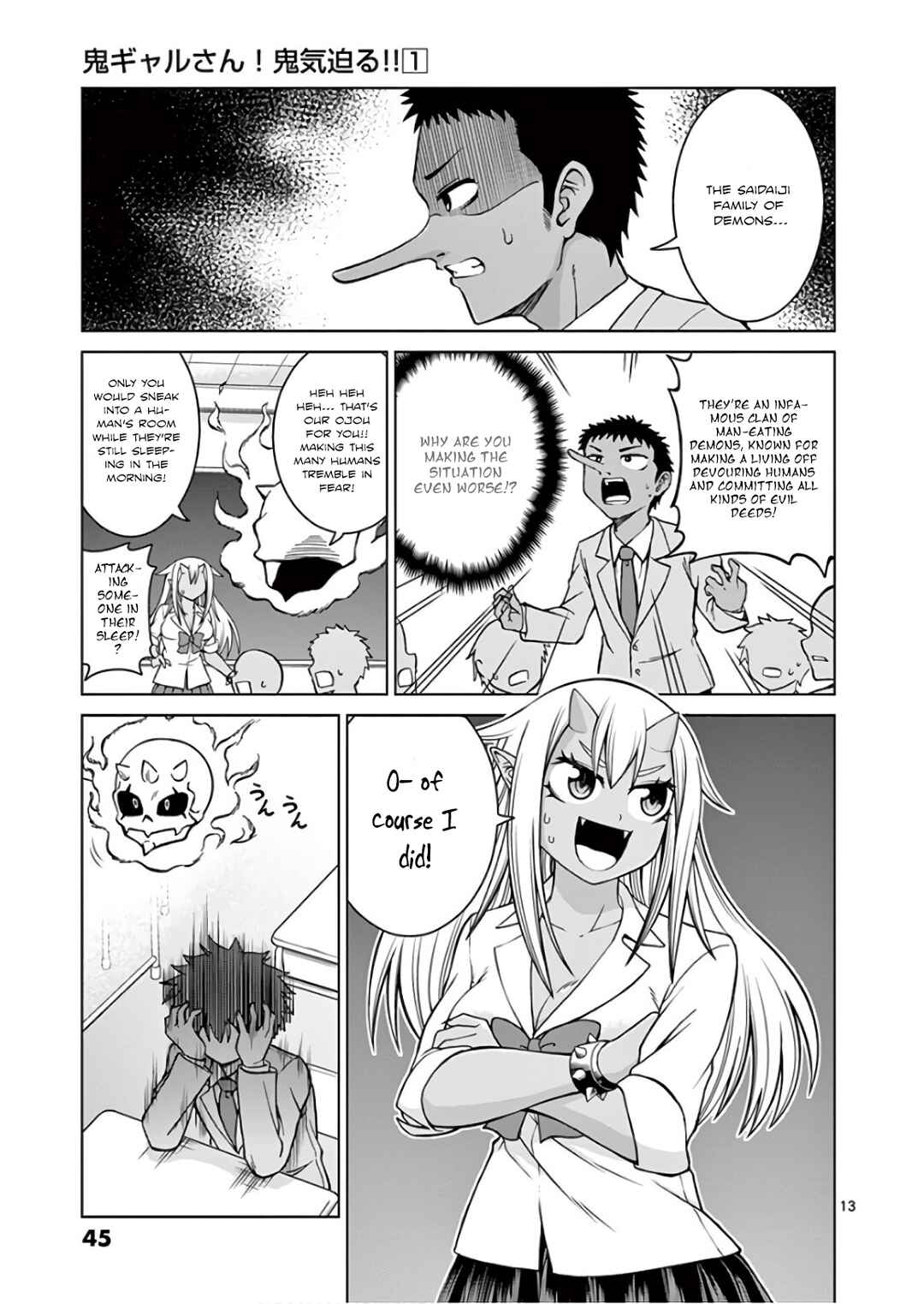 Page 13 Chapter 2 Oni Gyaru-san! Kikisemaru!!