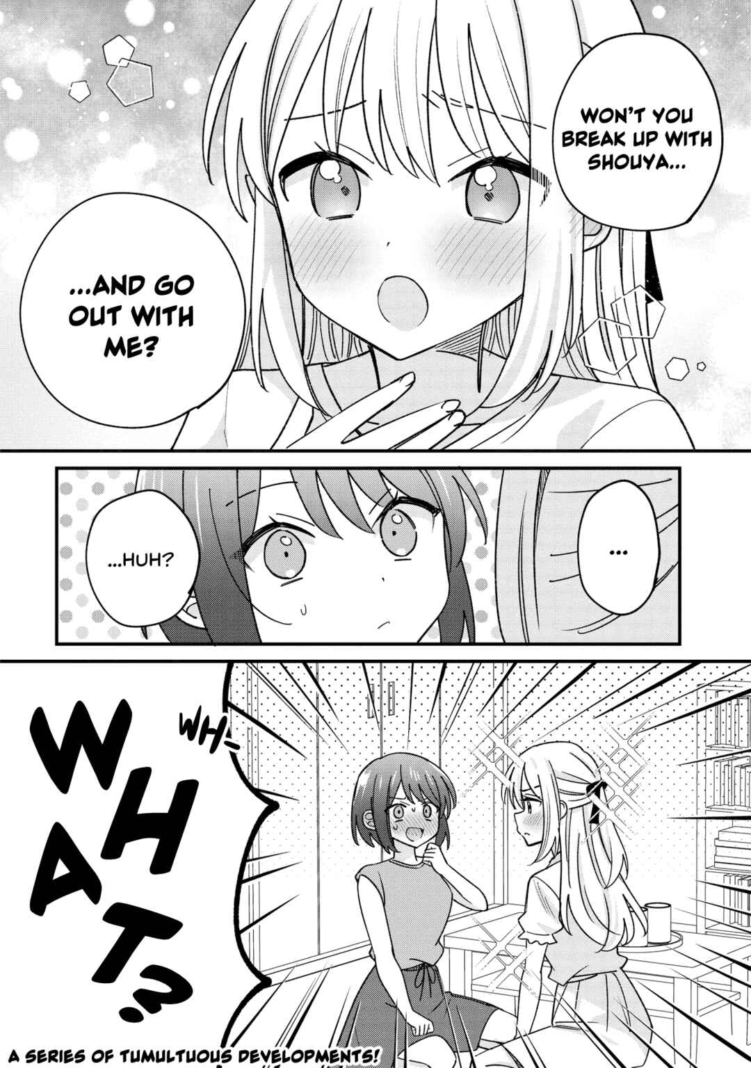 Page 14 Chapter 2.1 Kao dake yoi Classmate ga, Yatara to Guigui Kuru Yuri no Hanashi.