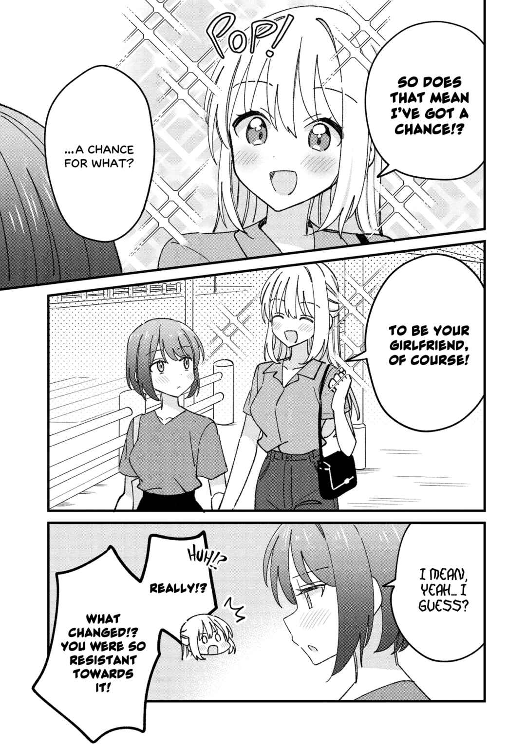 Page 3 Chapter 7.1 Kao dake yoi Classmate ga, Yatara to Guigui Kuru Yuri no Hanashi.